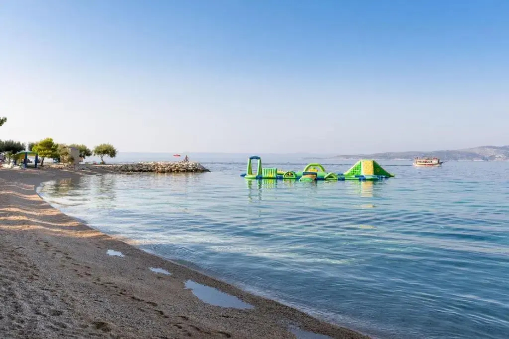 Luxury Seafront Villa Brela Pride with private heated pool at the beach in Brela - Baska Voda