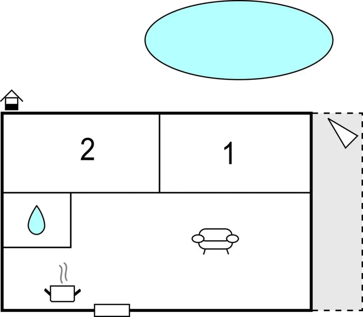 Beautiful Home in Vrana With 2 Bedrooms, Wifi and Outdoor Swimming Pool