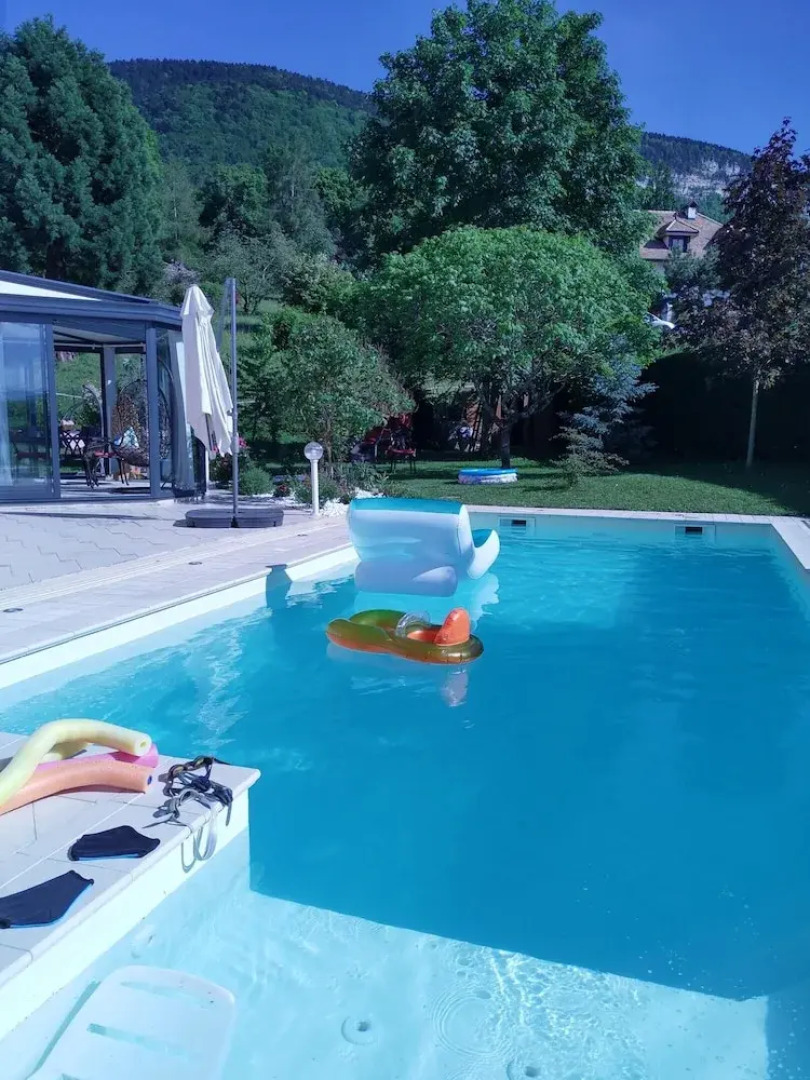 Apartment With 2 Bedrooms in Collonges-sous-salève, With Wonderful Mountain View, Shared Pool, Enclosed Garden - 5 km From the Slopes