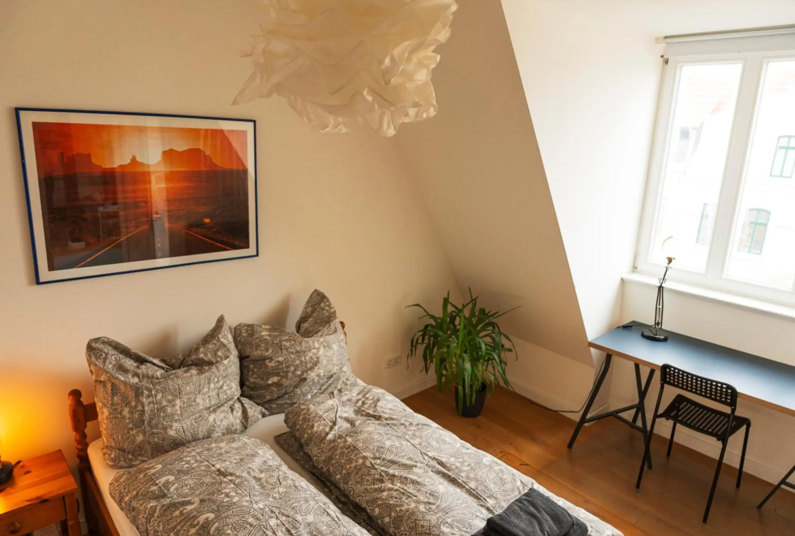 Wölkchen - Wohnung mit Balkon, Holzdielen & TV