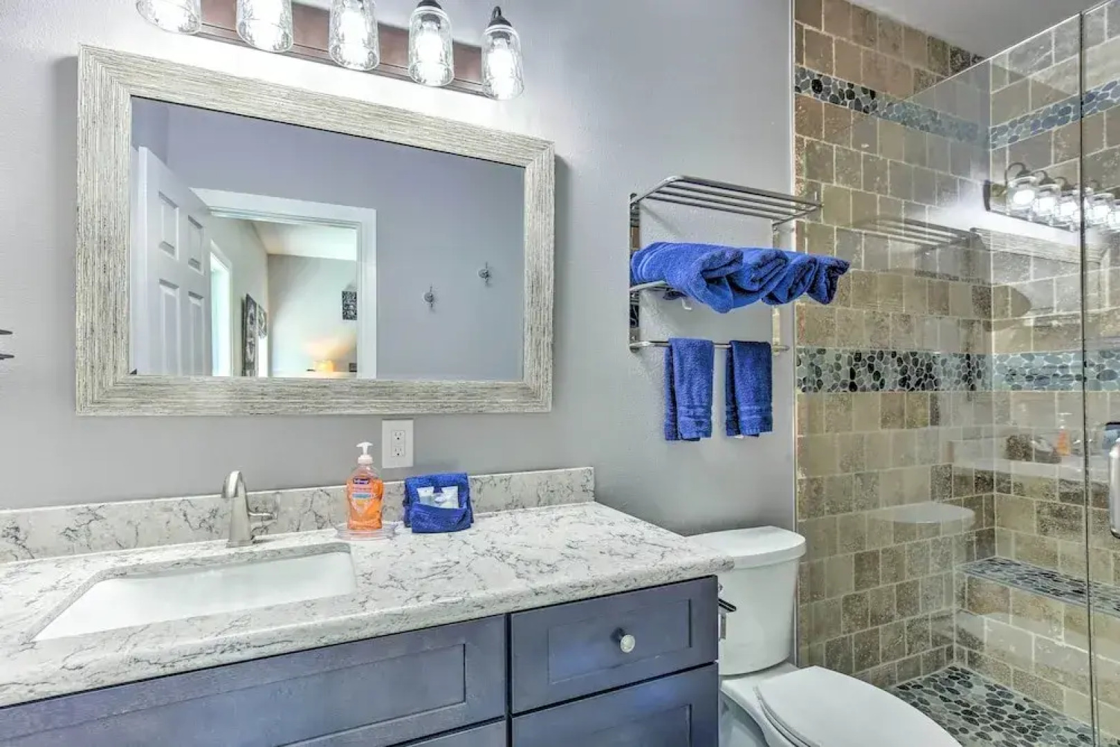 Outdoor Entertainment Space: Home in Mcqueeney