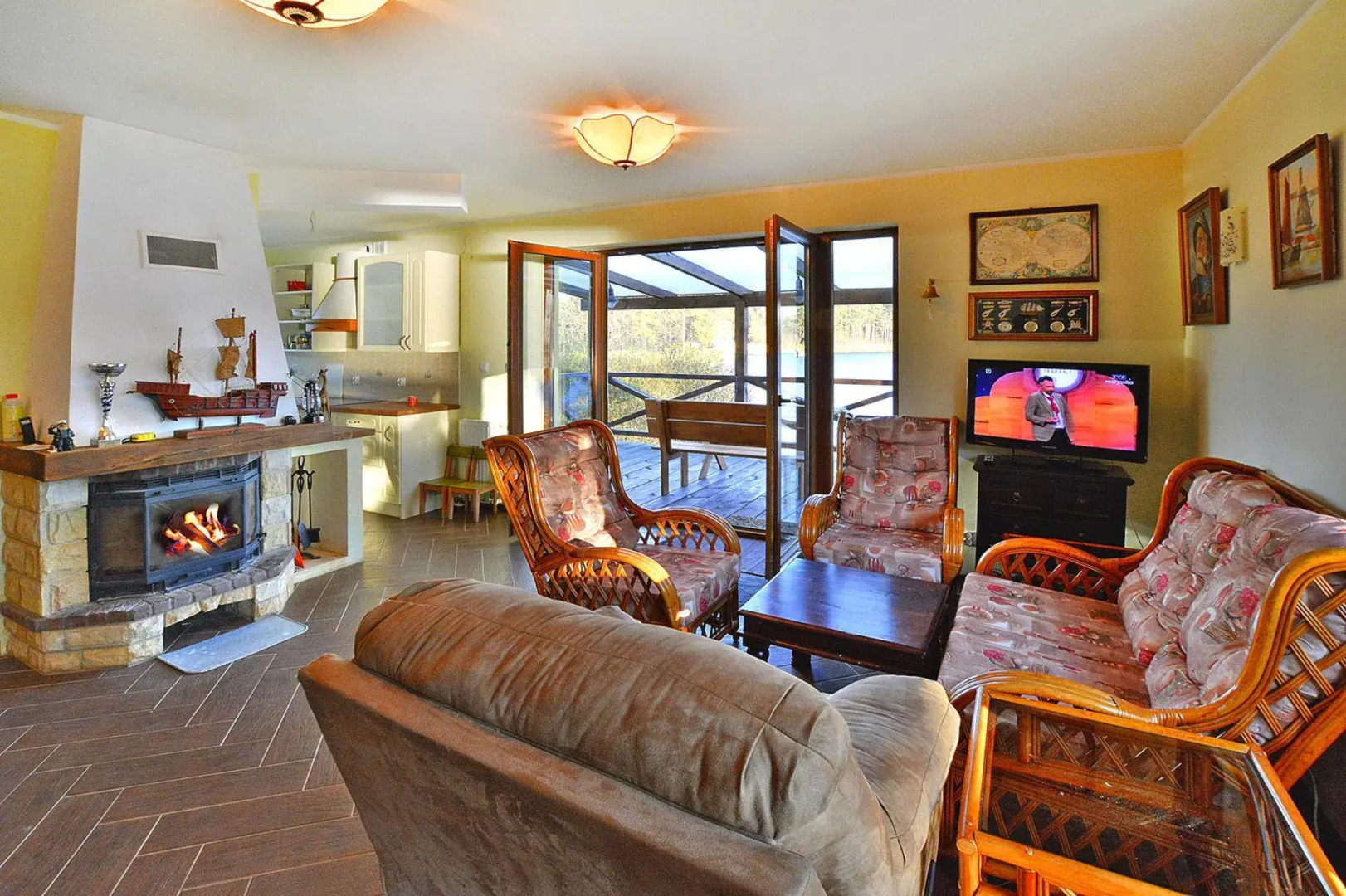 Holiday Home by Lake Rosnowskie With Boat