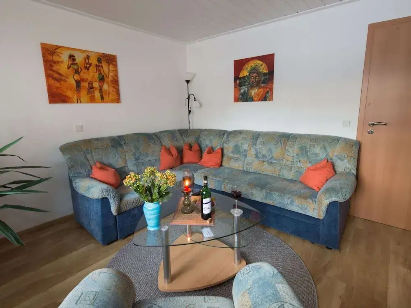 Ruhiges Apartment mit Sauna, Burggen