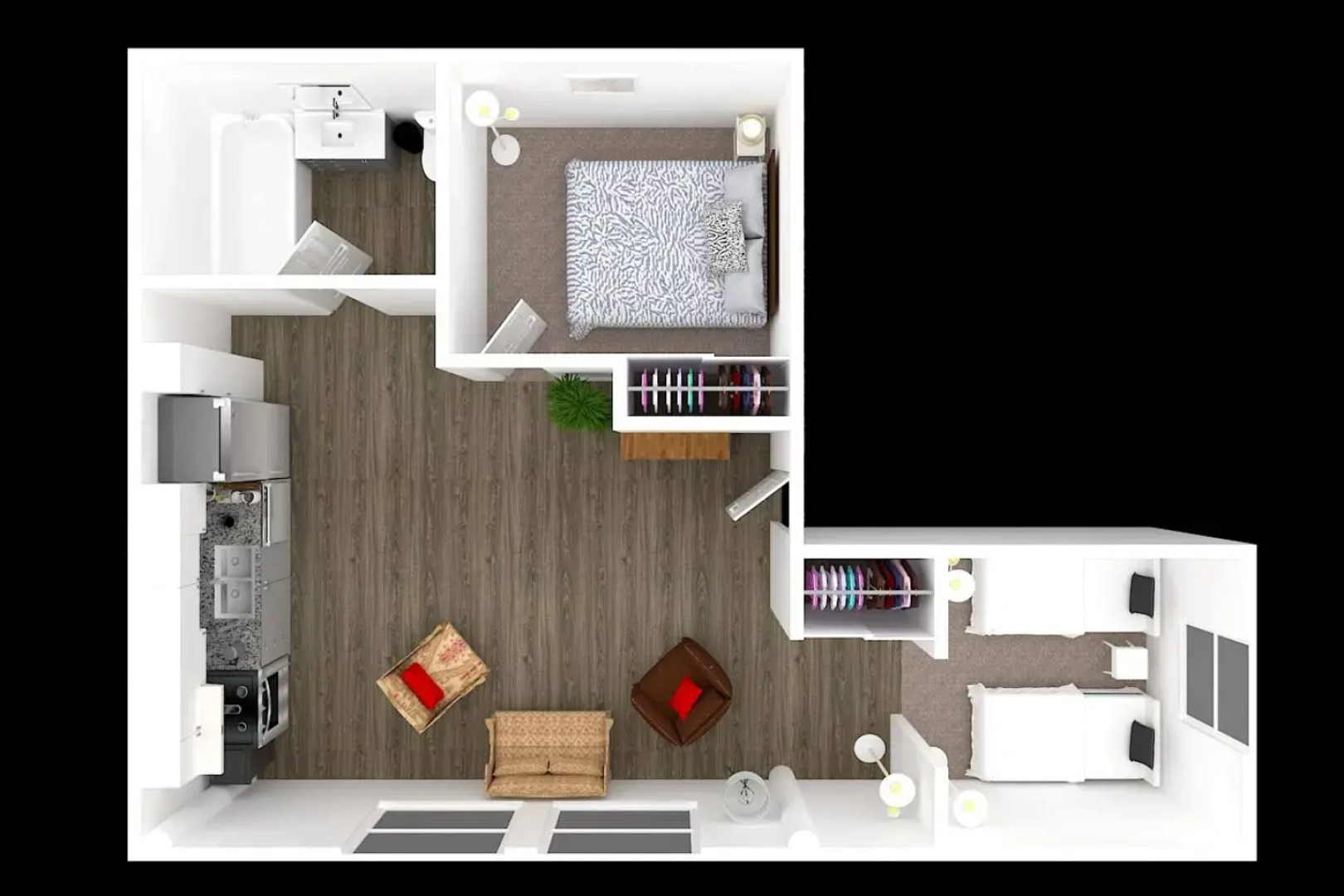 Downtown Denver Loft Style Bright 2BR Apt