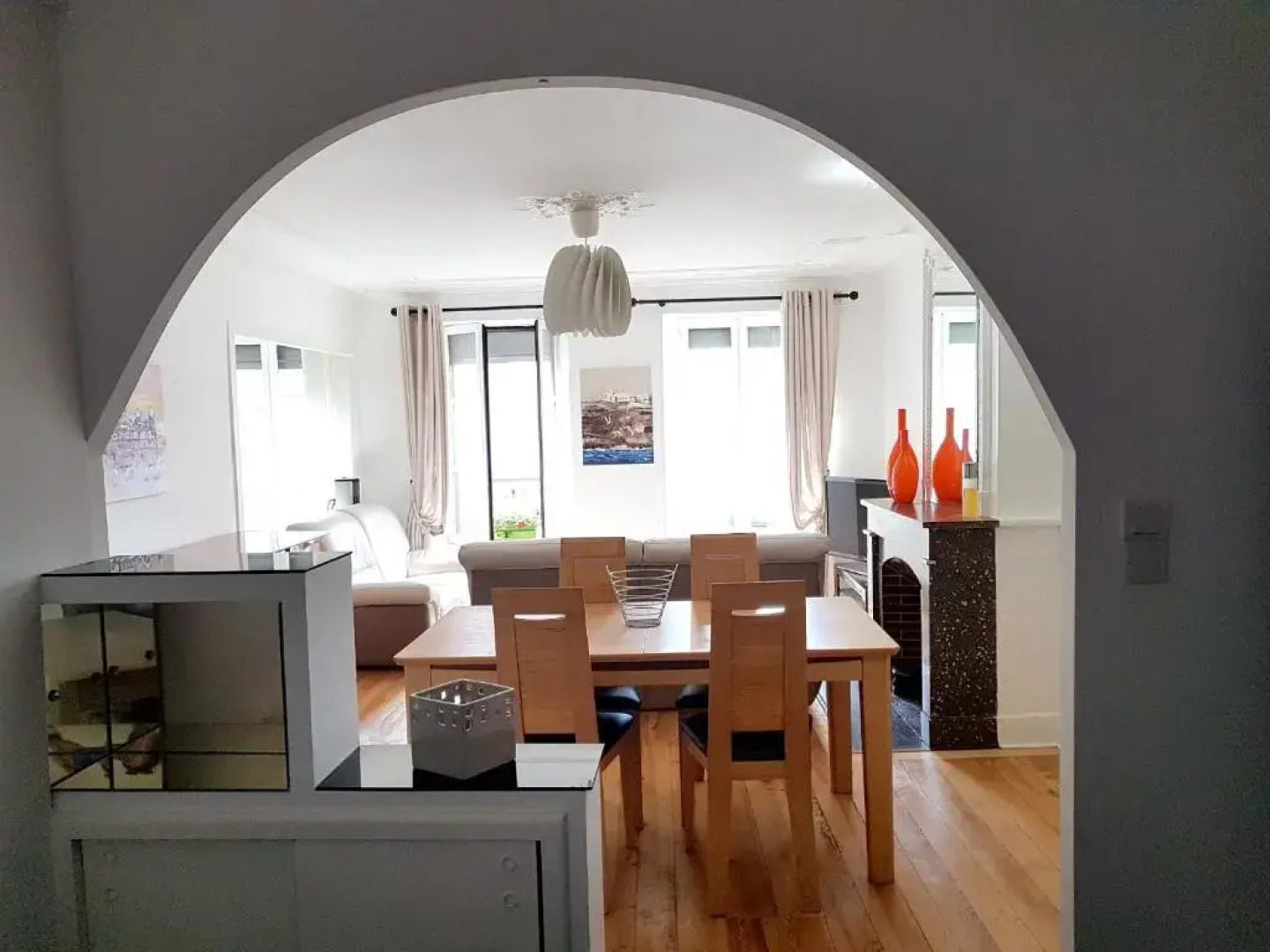 Appartement d'une chambre avec vue sur la ville et jardin a Langogne