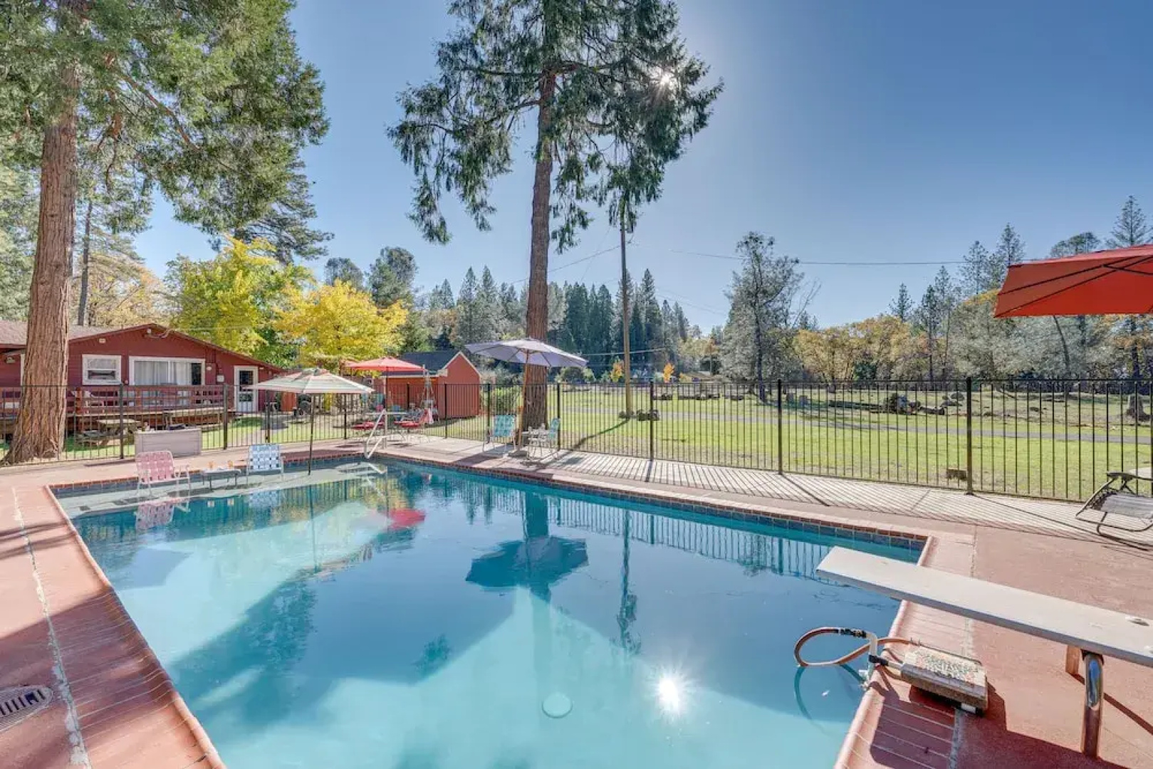 Community Pool & On-site Farm: Placerville Cottage