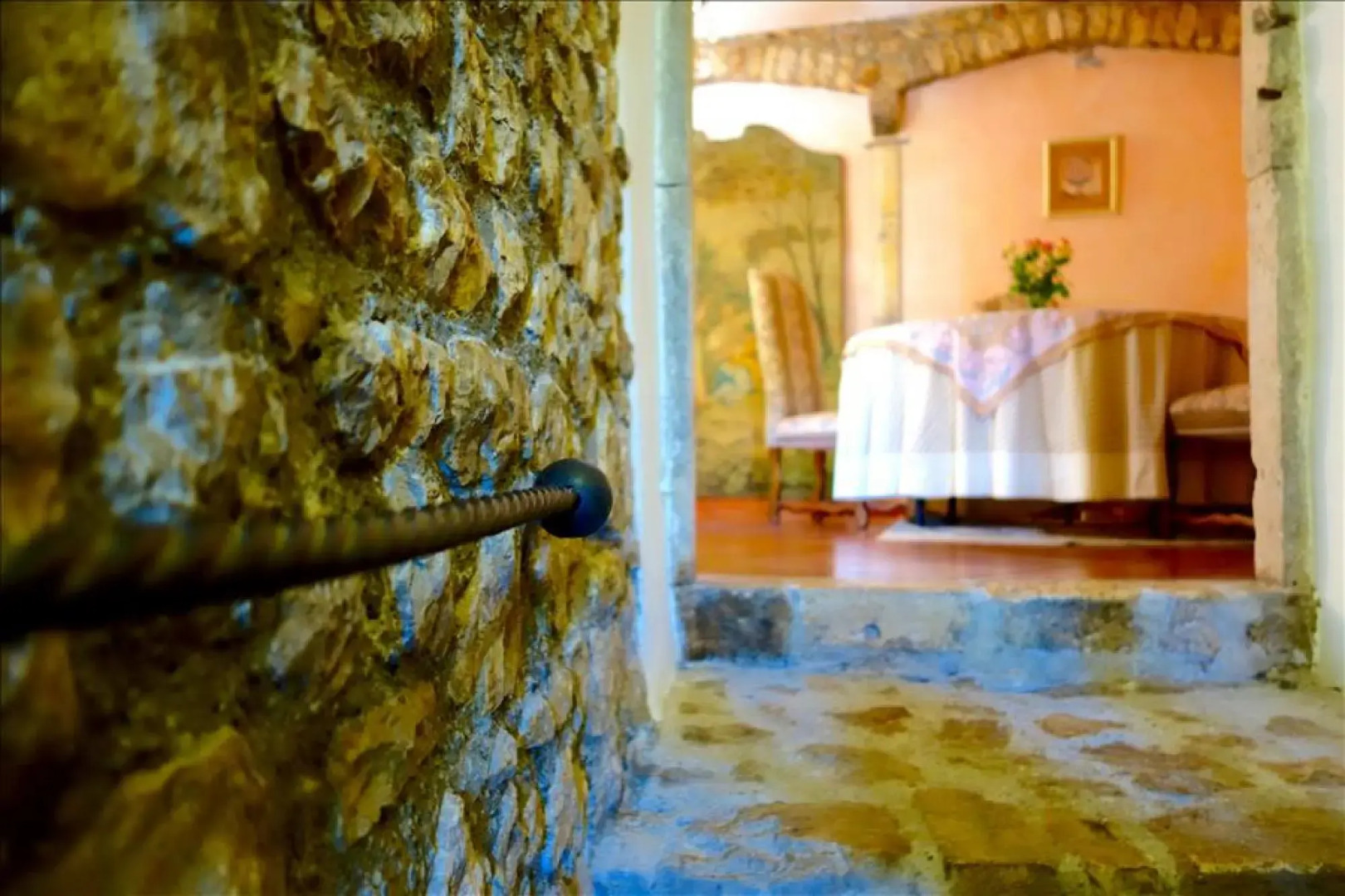 Sermoneta, Historic Stone Village House with Pool, in a Medieval Hill Town Close to Rome and Naples