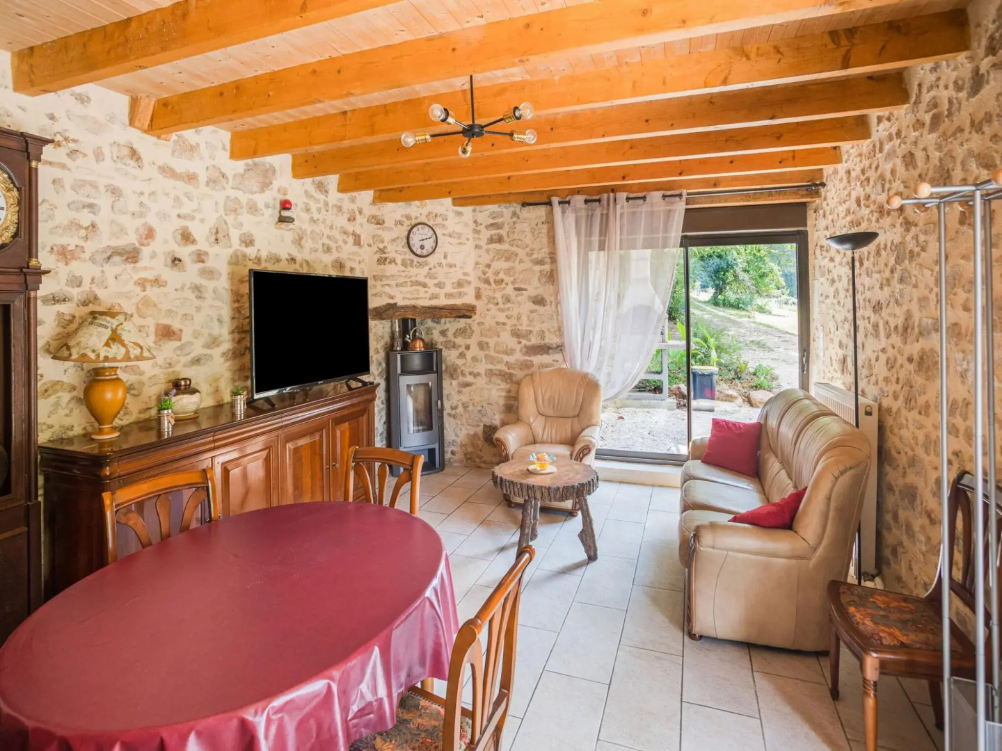 Stone holiday home in Saint Cernin de l Herm with pool