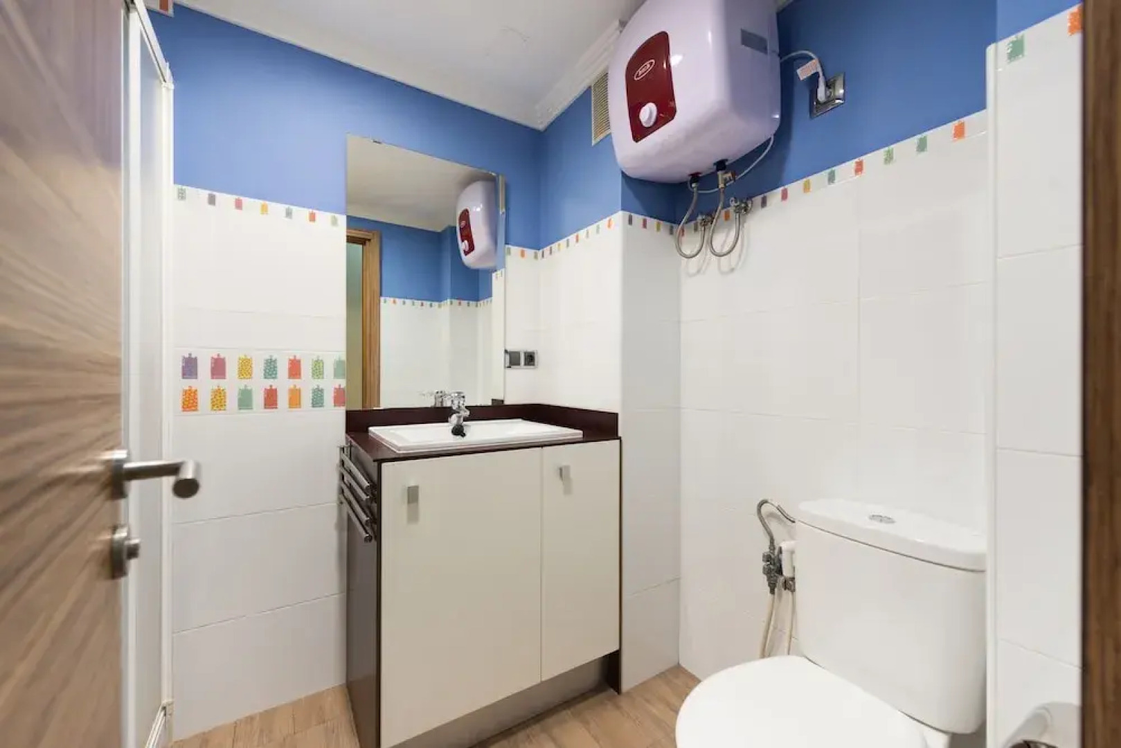 Green water at the beach