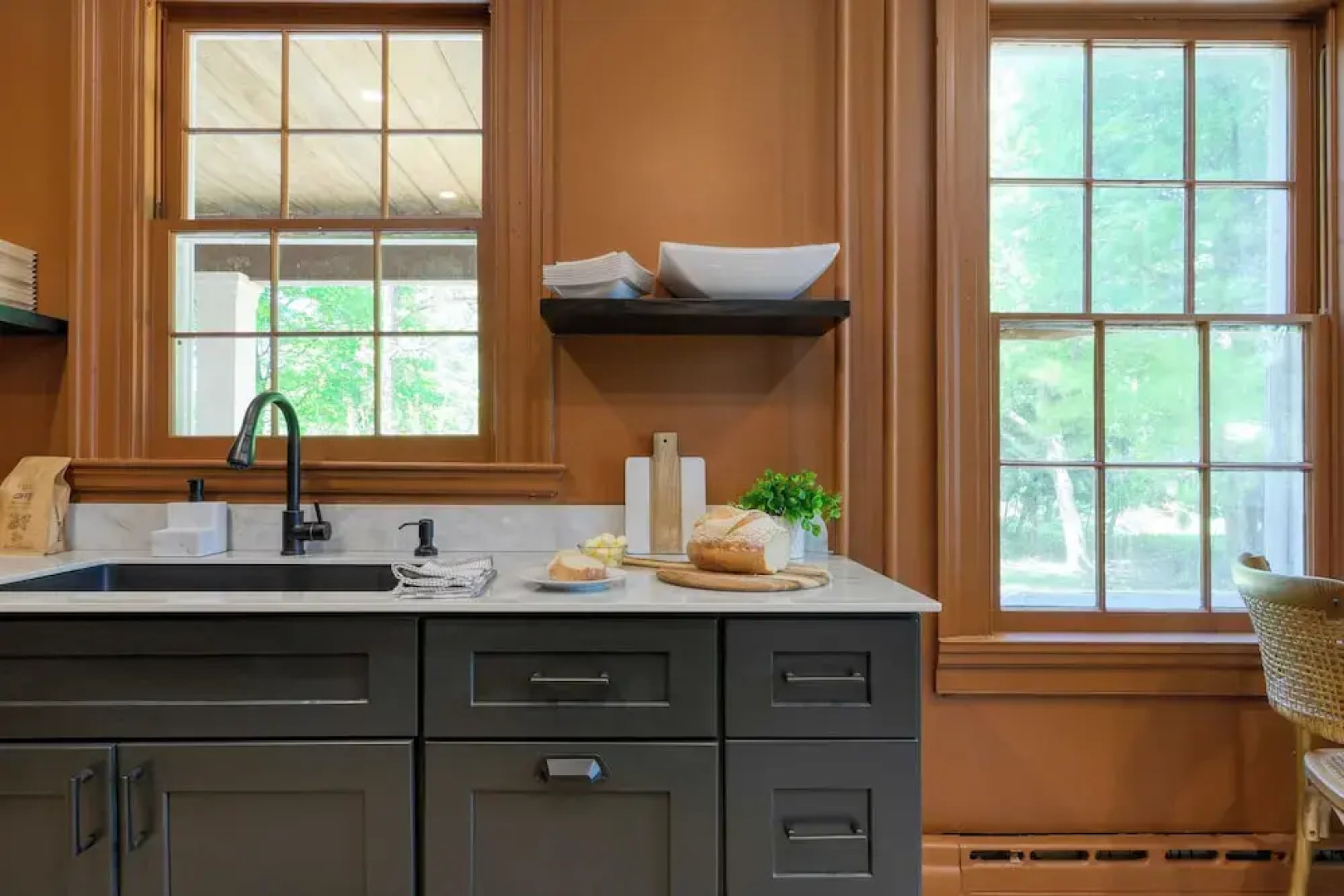 Relax in Style at Historic Modern on Main With Modern Amenities & Wooded Views