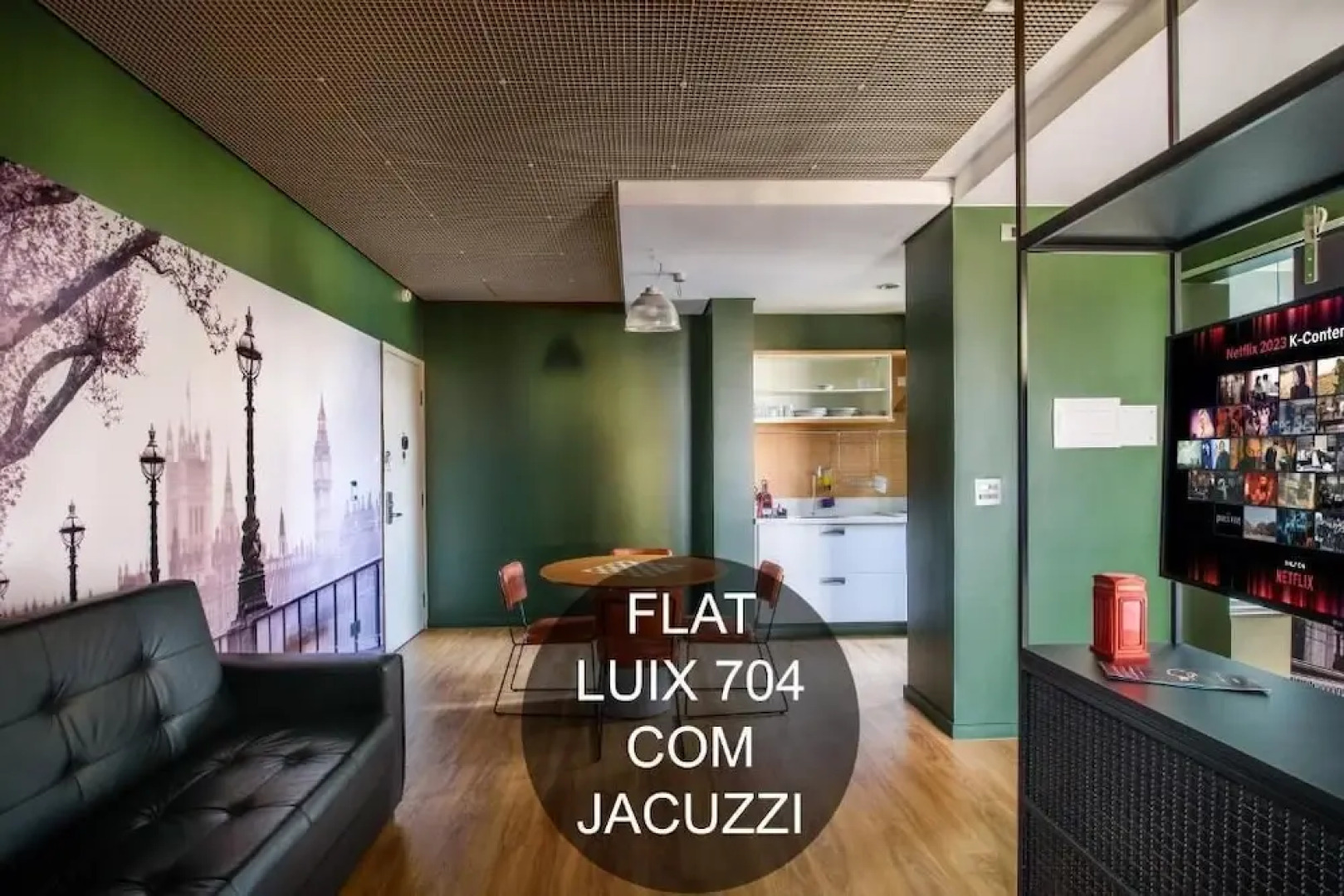 Apto Londrina Flat Hotel 704, 43 m2 , luxe, c jacuzzi