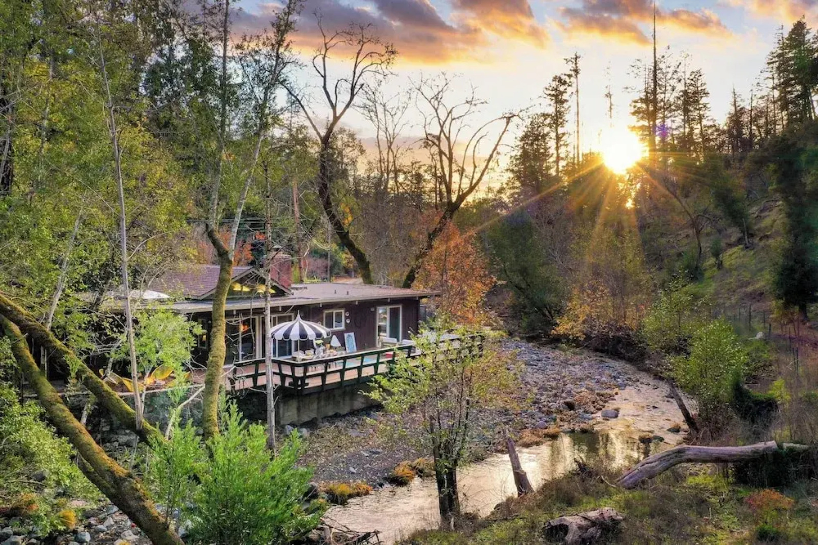 Sonoma Creek Haven Hot Tub, Firepit, Creekside Views Near Kenwood Wineries