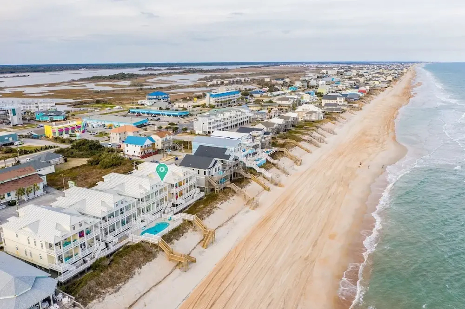 New Listing! Oceanfront Oasis W/ Sparkling Pool 5 Bedroom Townhouse