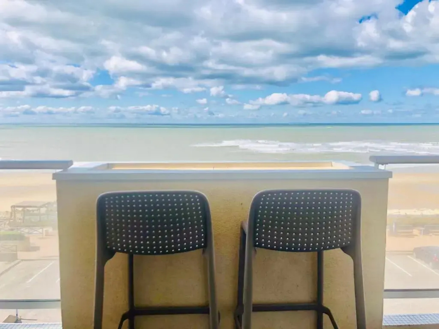 1ère ligne, Dernier étage, Vue à 180° sur l'océan, Lacanau, Plage centrale