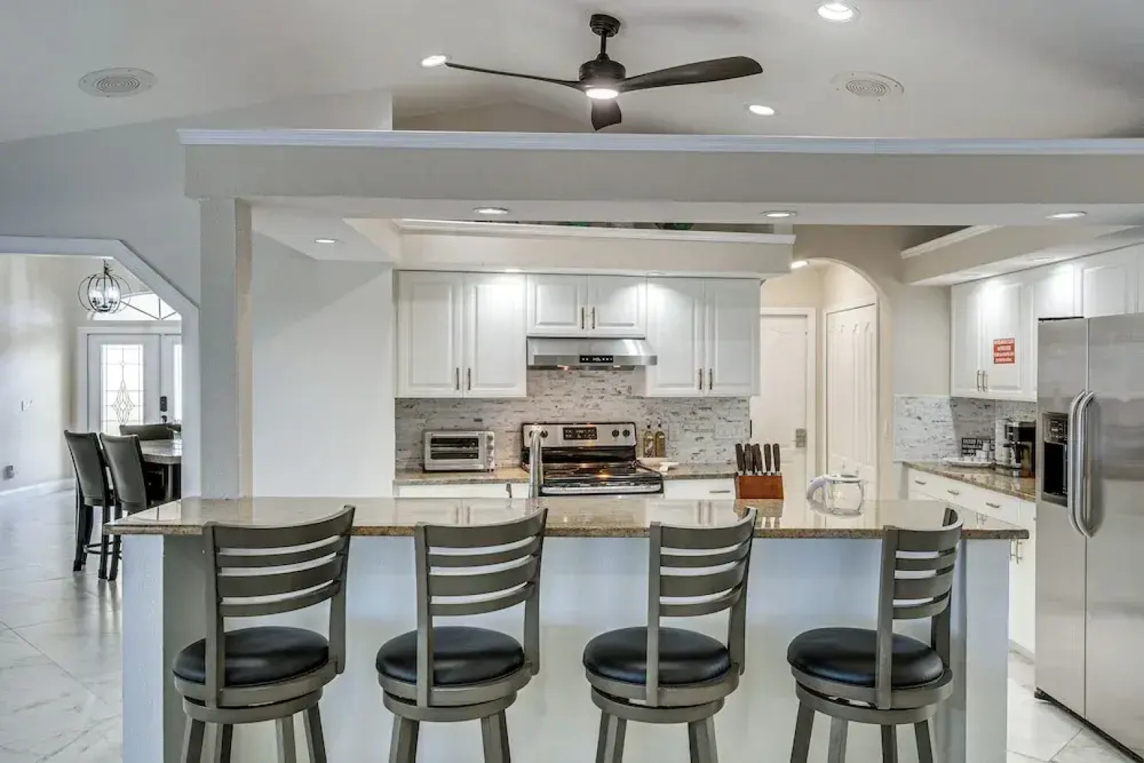 Luxe Waterfront Oasis w/ Dock, Heated Pool & Spa!