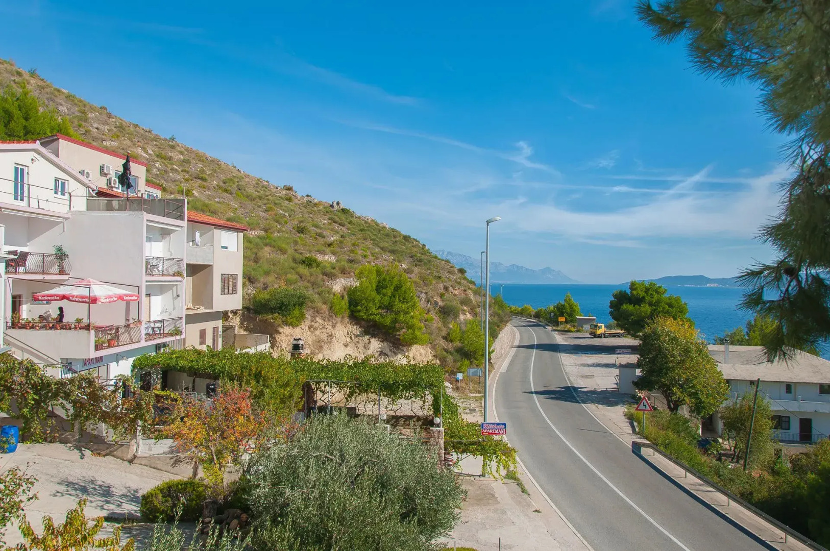 Apartment Franka - beautiful sea view & parking: A4 Stanici, Riviera Omis