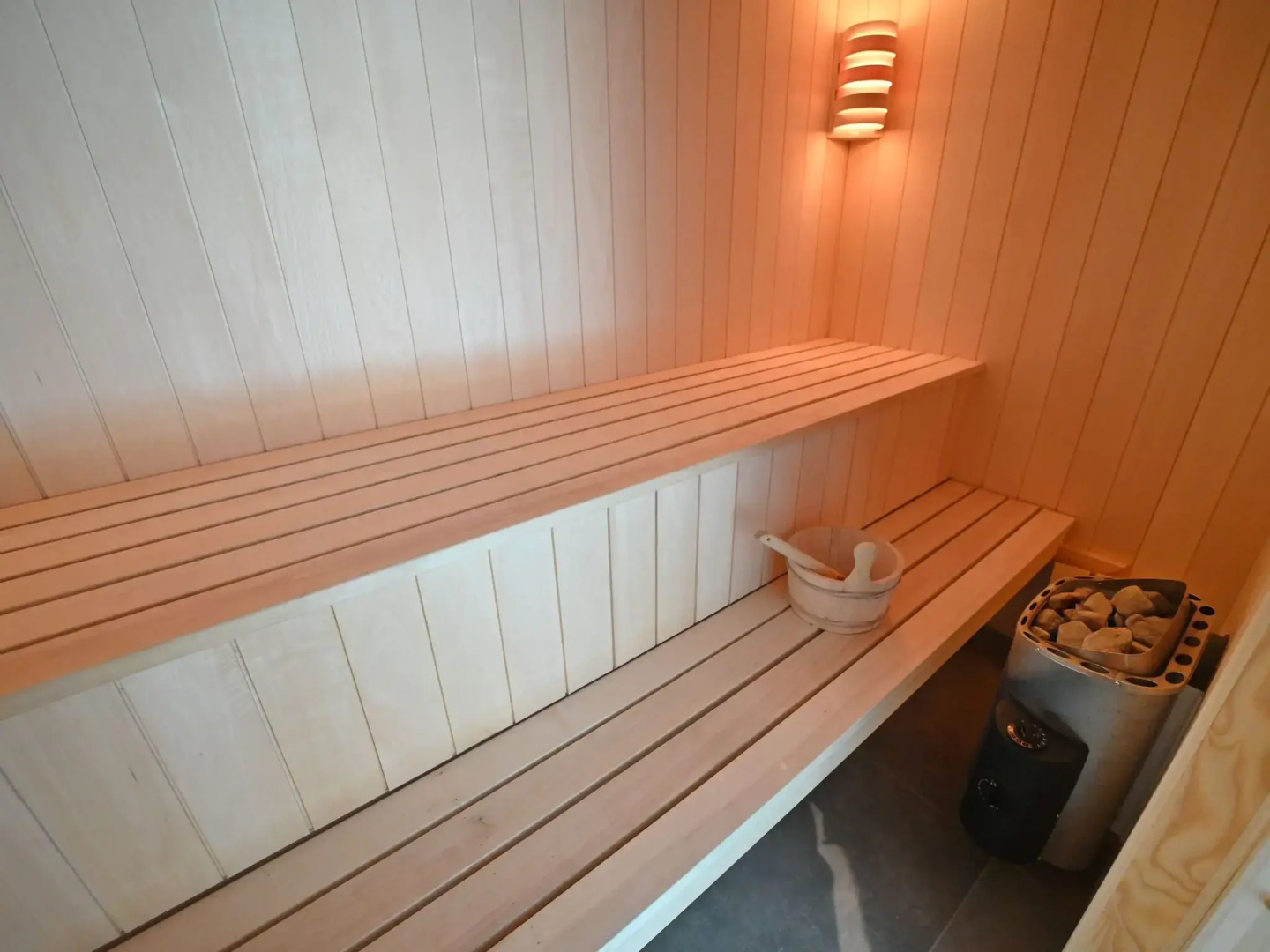 Water mill in Baillonville with swimming pool and sauna