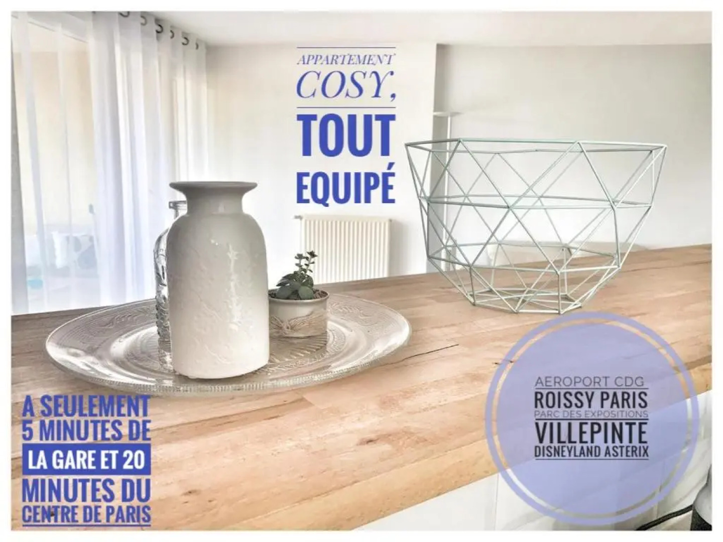 Appartement Paris Roissy Villepinte Asterix Disney