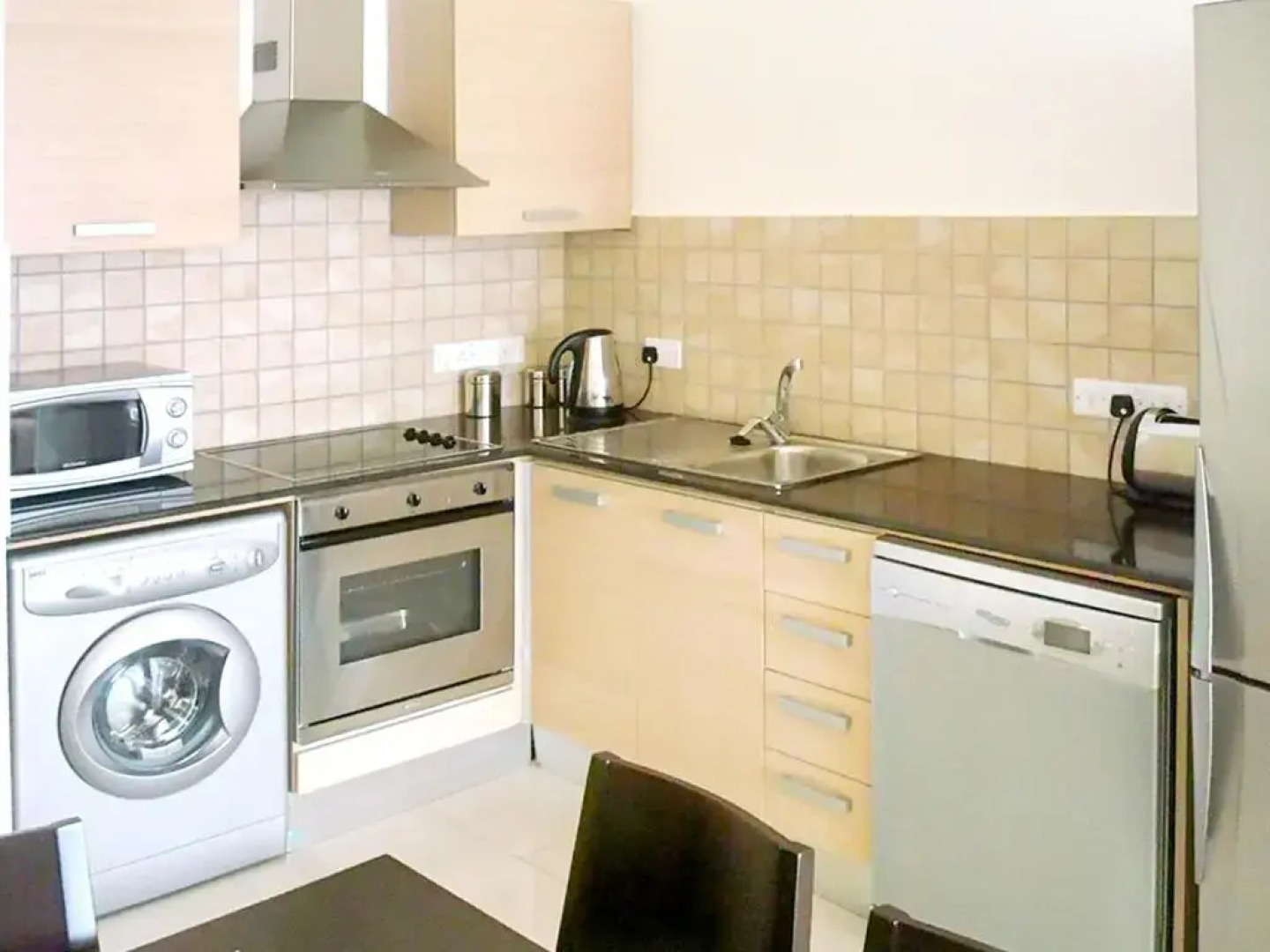 2 bedrooms appartement with sea view shared pool and enclosed garden at Larnaca 2 km away from the beach