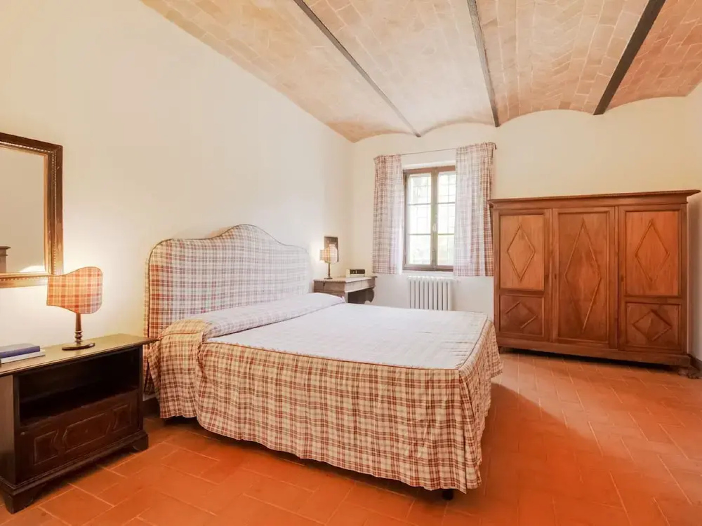 small village of beautiful apartments in the green Tuscan hills and olive groves