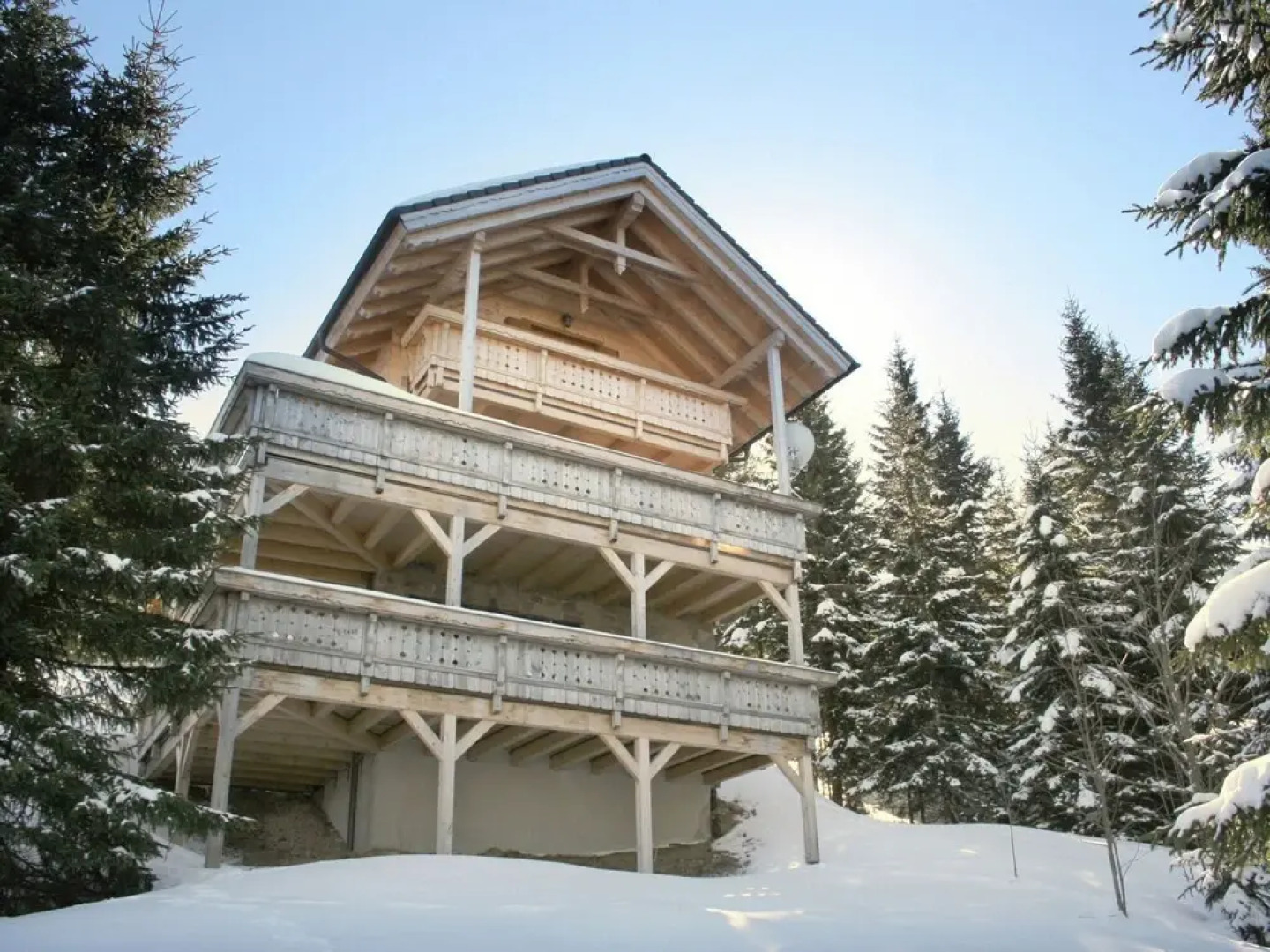 Wooden Chalet in Koralpe Amid the Forest