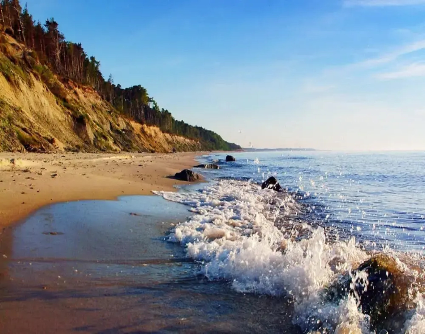Single-story Holiday Home Near the Sea, Ustronie