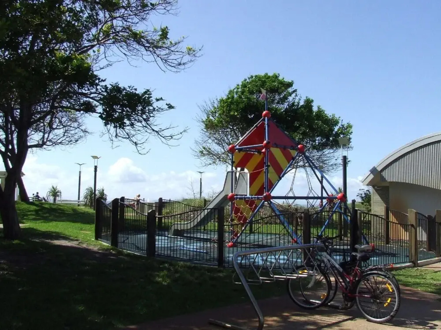 Views of Moreton Island from balcony at Beachside Haven Rickman Pde, Woorim