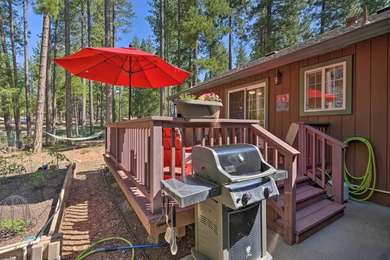 Private Deck: Pollock Pines Apt on 5 Acres