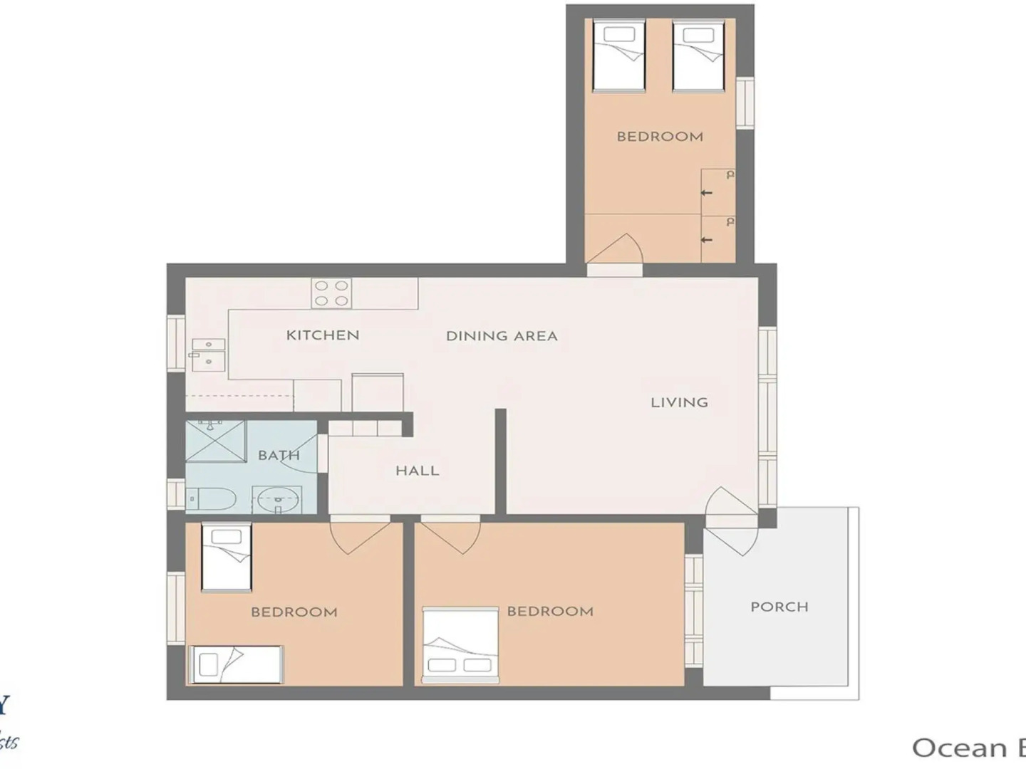 Ocean Blue Apartment Five - ground floor apartment