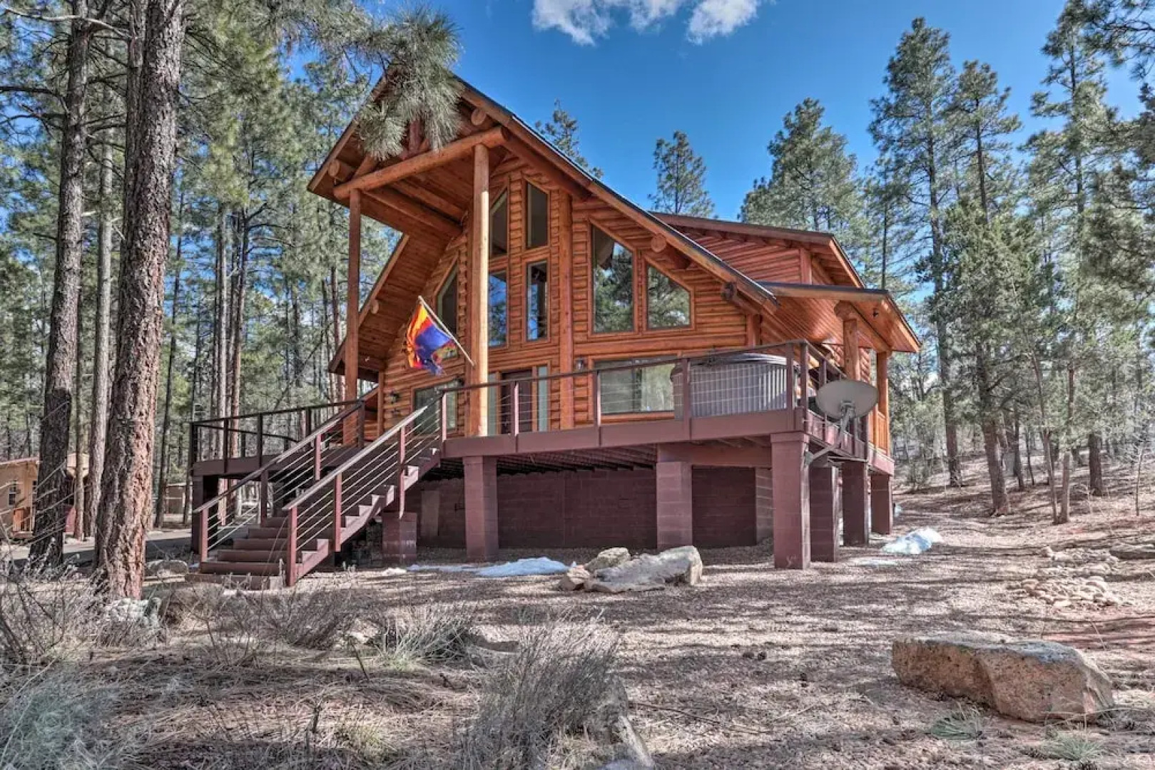 Home on 1 Acre w/ Wraparound Deck in Lakeside!