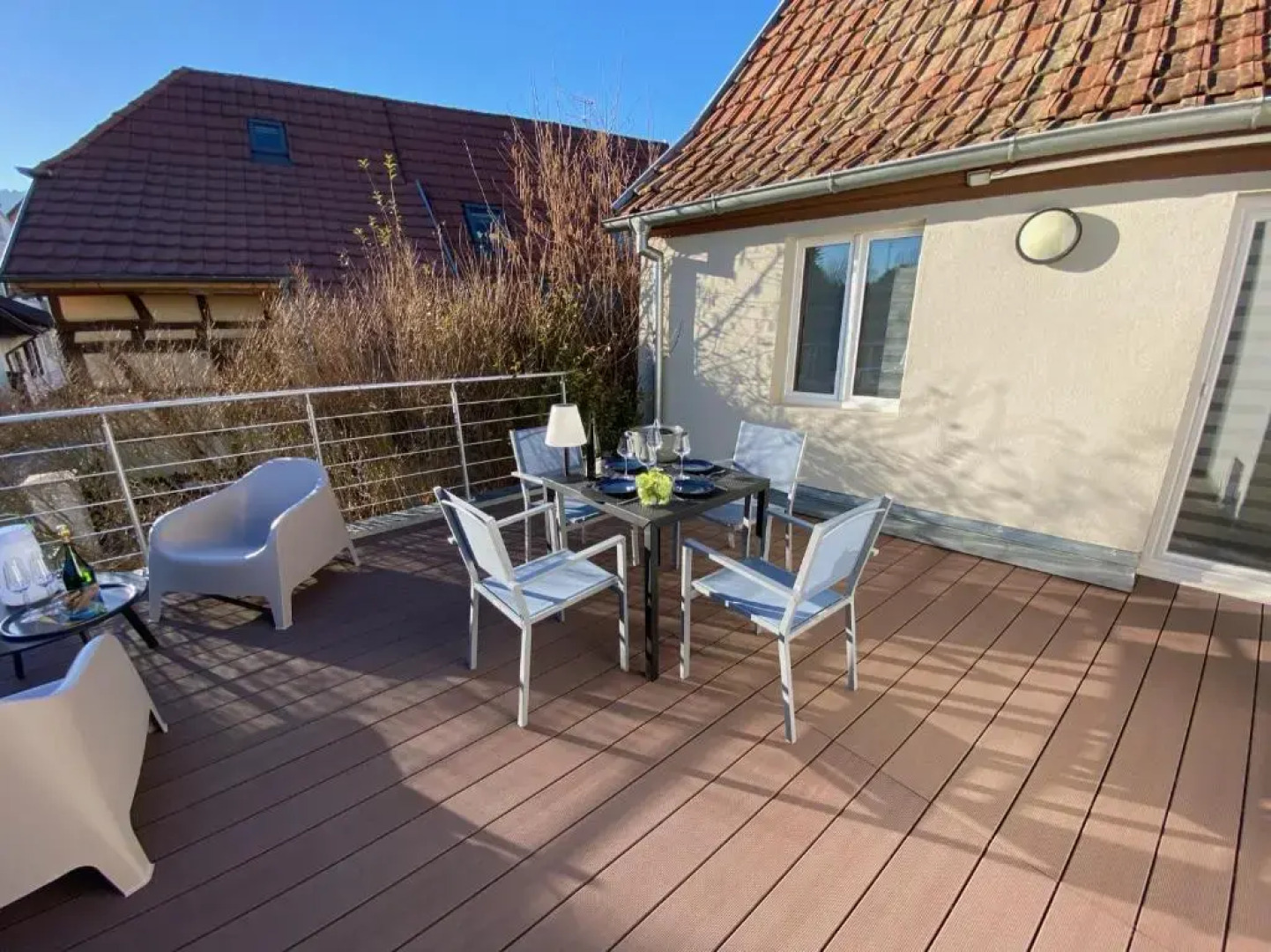 DUPLEX Le 12 - Appartement avec terrasse dans le vignoble - 5 mn du centre de Colmar