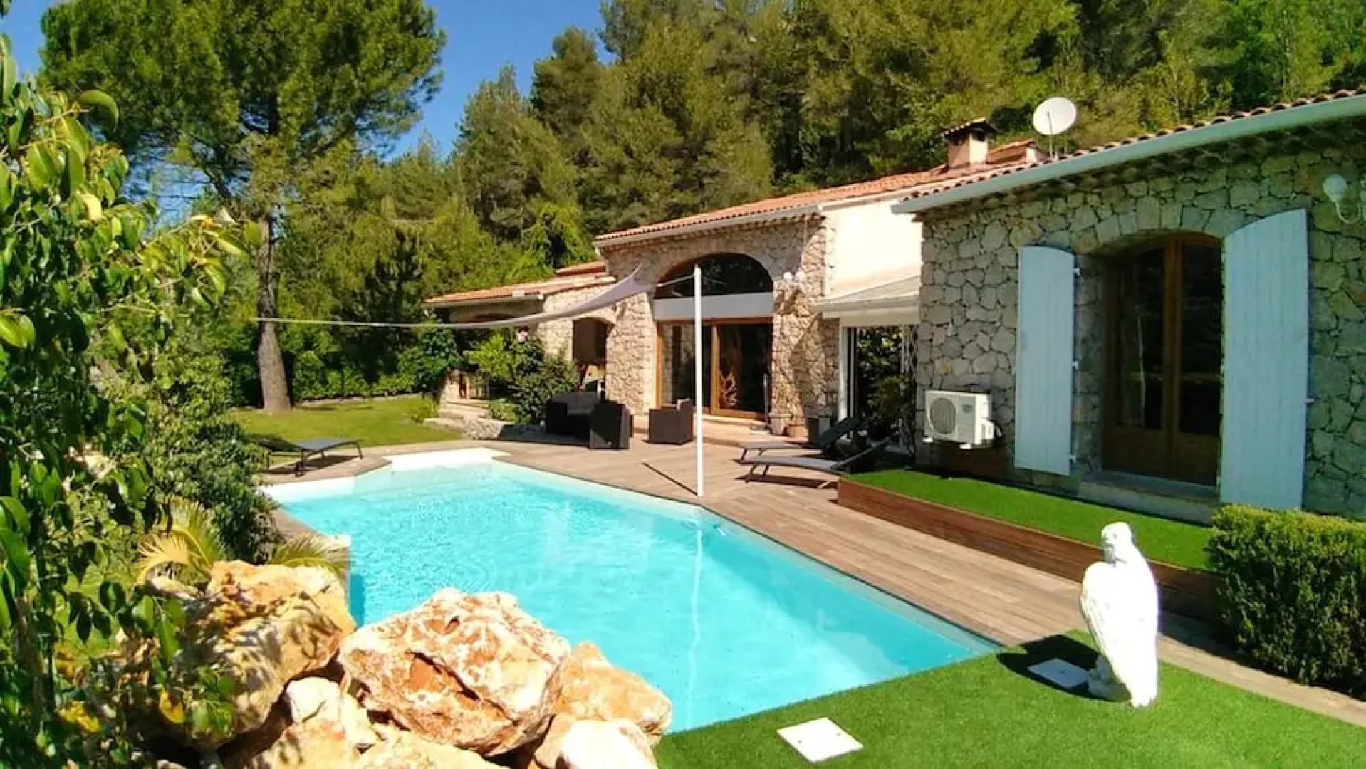 Villa With 4 Bedrooms in Puget-théniers, With Wonderful Mountain View, Private Pool and Enclosed Garden - 40 km From the Slopes