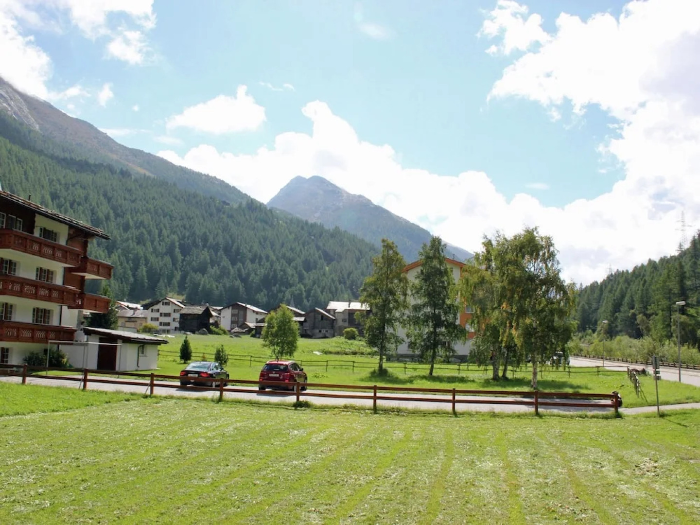Saas Almagell - With Three and Four Thousand Metre Peaks in the Background
