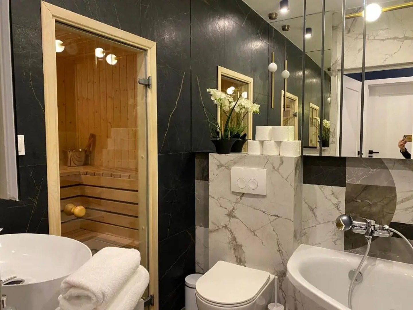 Family & Business Sauna Tężnia Apartments No13 Leśny nad Zalewem z Tarasem i Garażem oraz możliwością wyżywienia - Exclusive New!