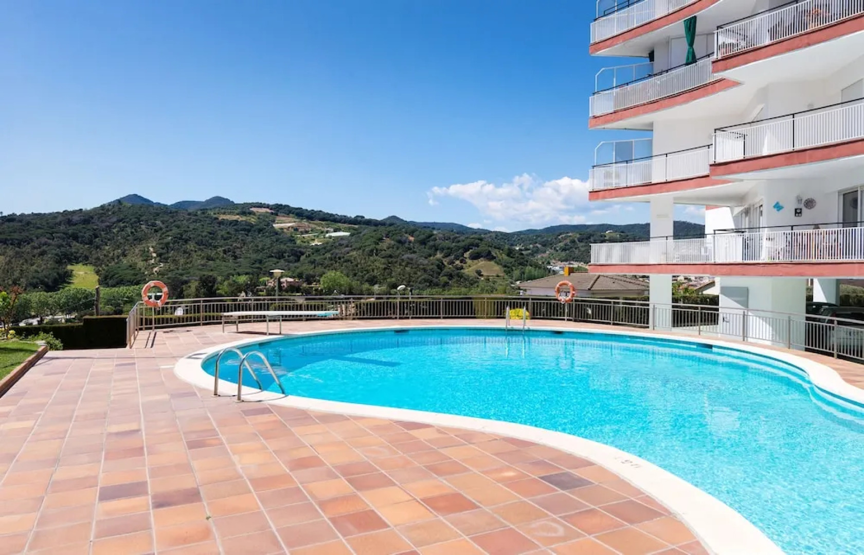 Modern flat  Pool and Tennis area
