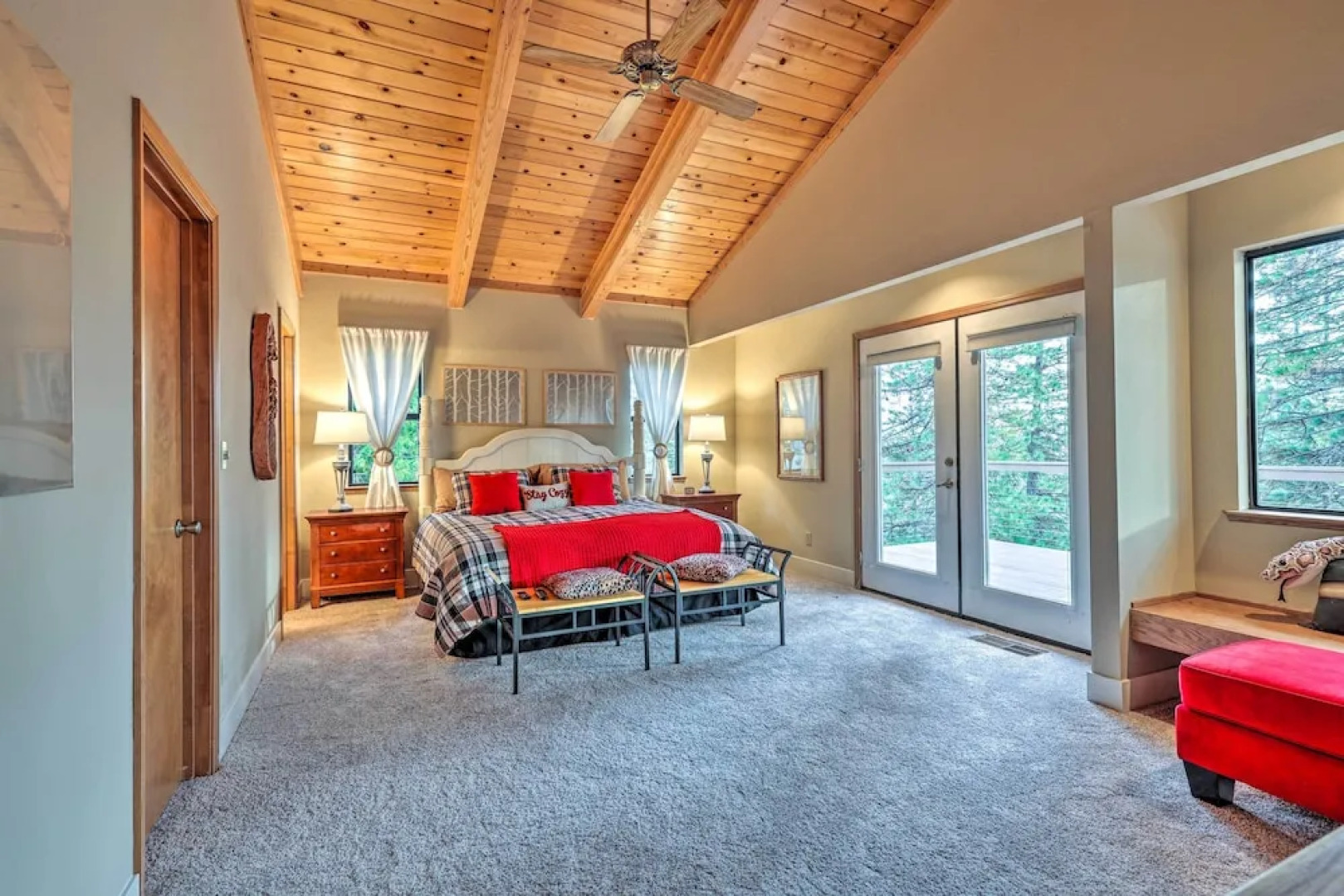 Deck & Views: Pet-friendly Starry Pines Cabin