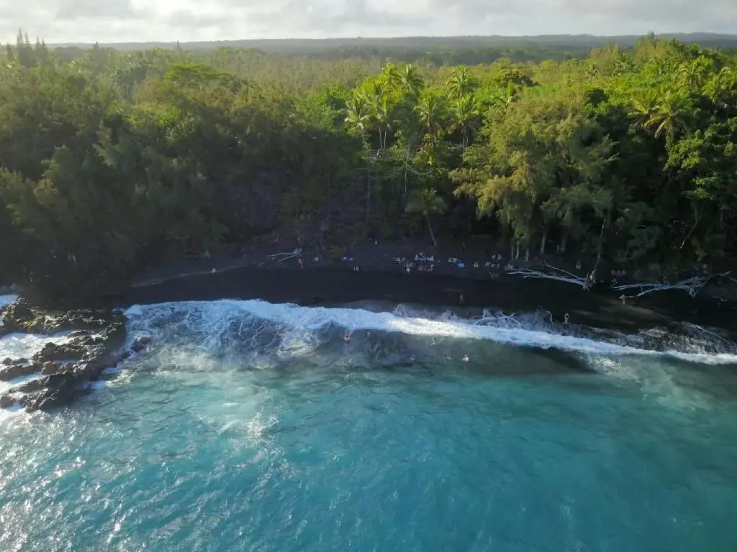 Coconut Palms Vacation Rental near lava fields and beaches