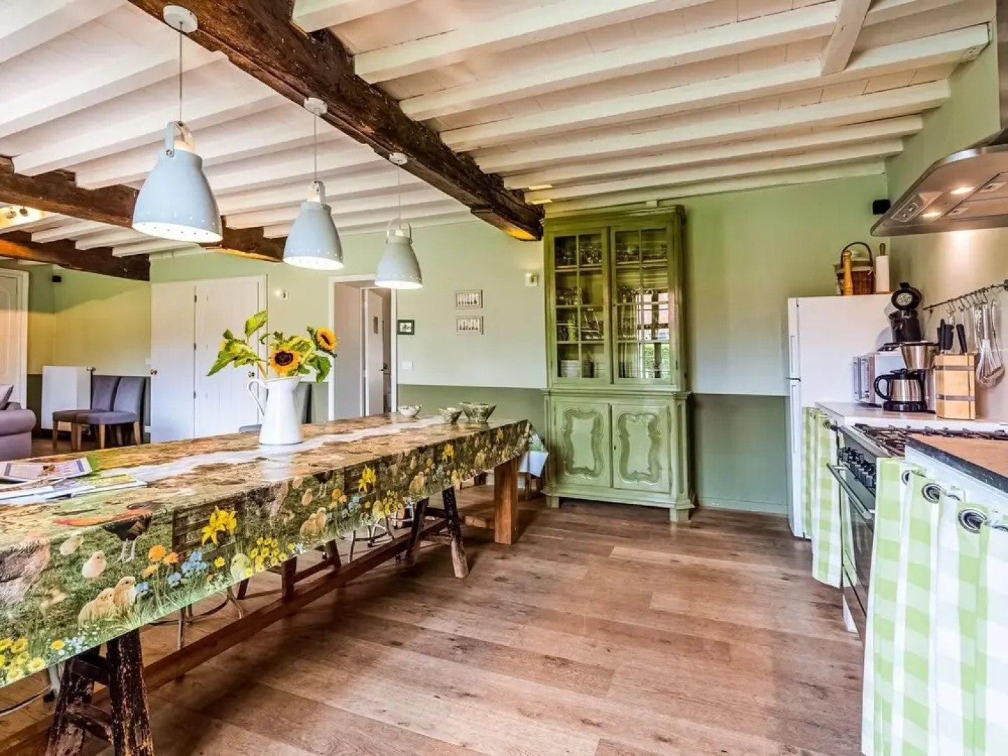 Historic Farmhouse Middle of Polder Landscape