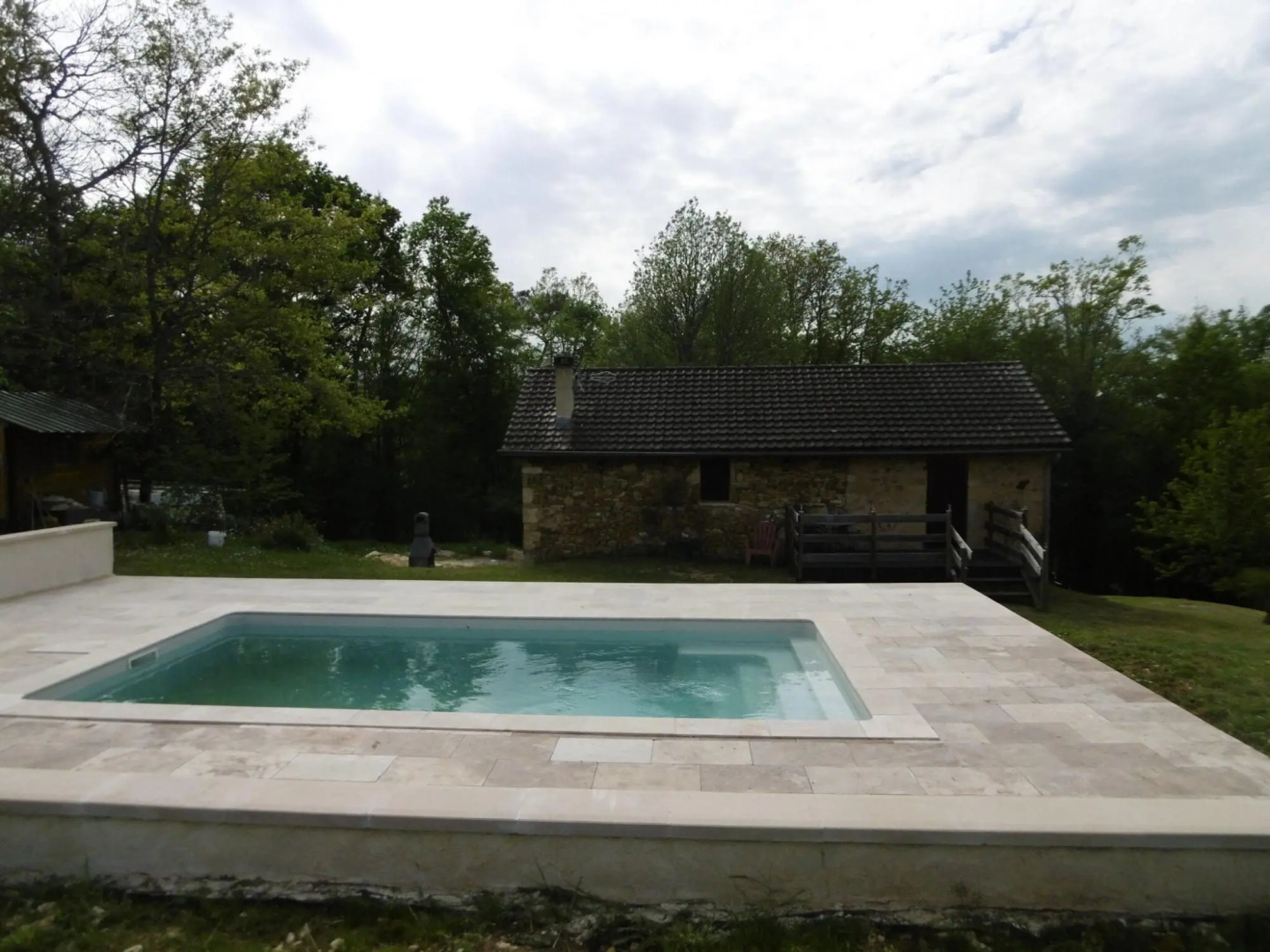 Stone holiday home in Saint Cernin de l Herm with pool