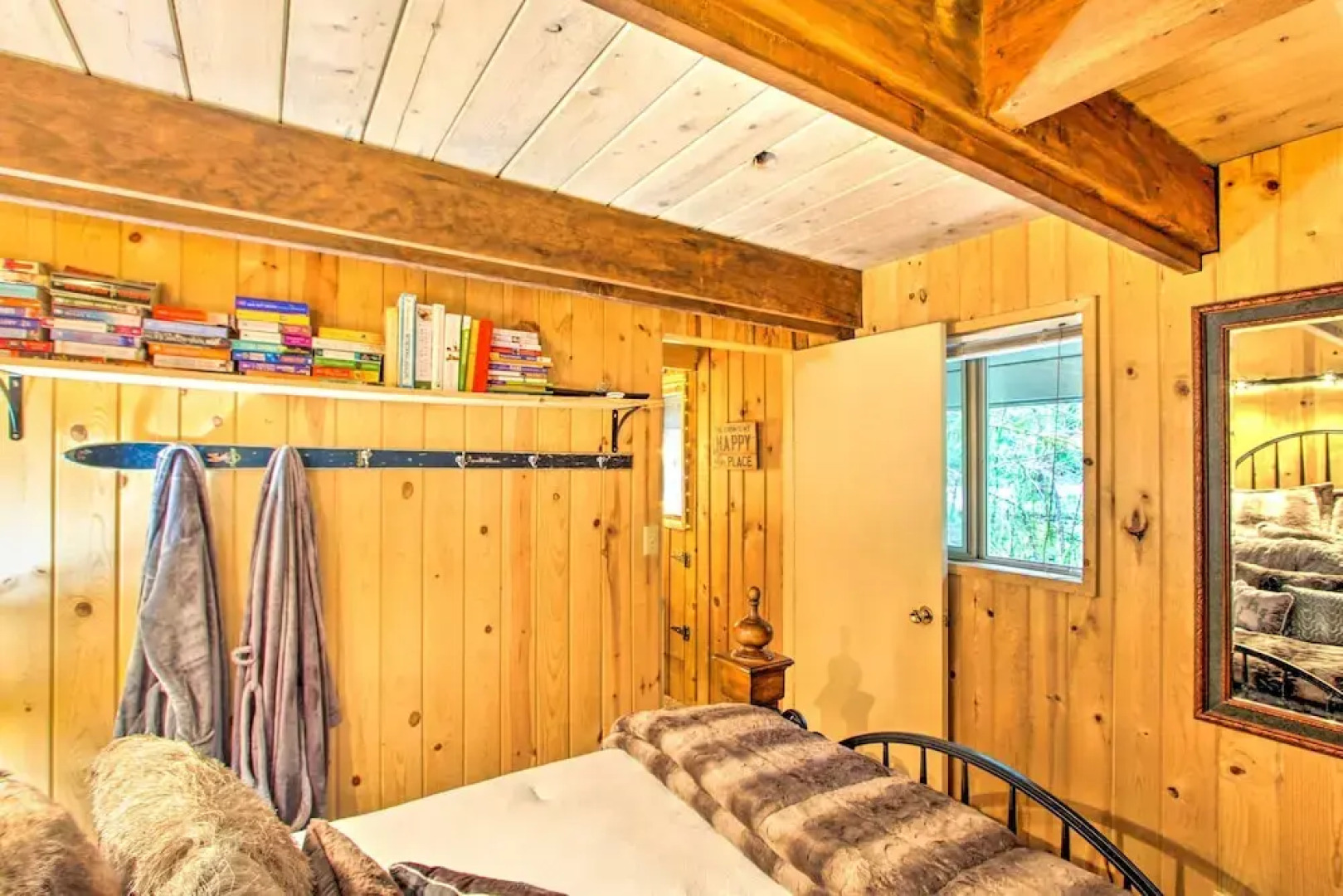 Cozy A-frame w/ Hot Tub, Fire Pit, & Fireplace!