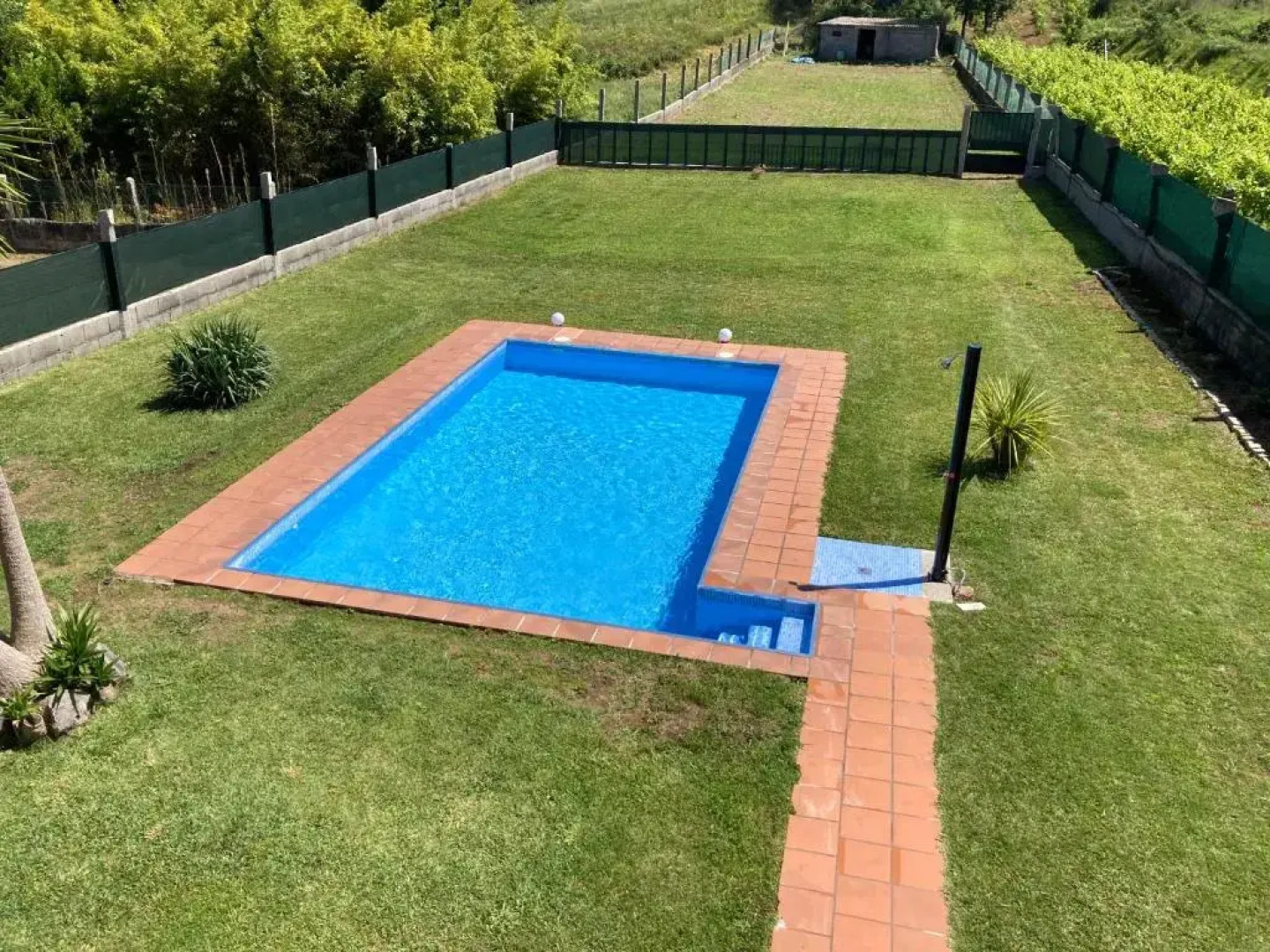 Finca A Cubeliña. Casa con piscina en la ría de Arousa