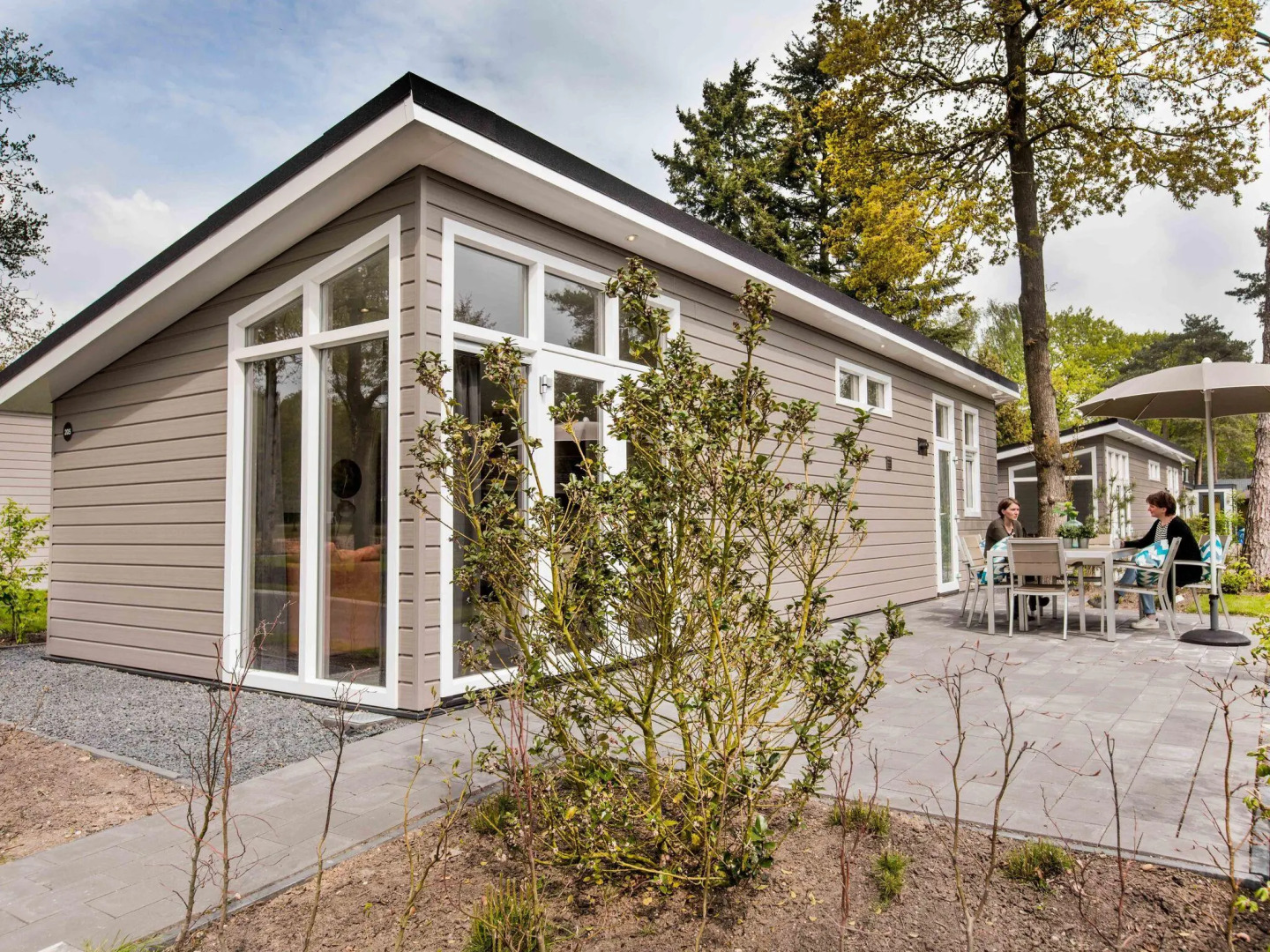 Modern chalet with a dishwasher, located in Park De Veluwe