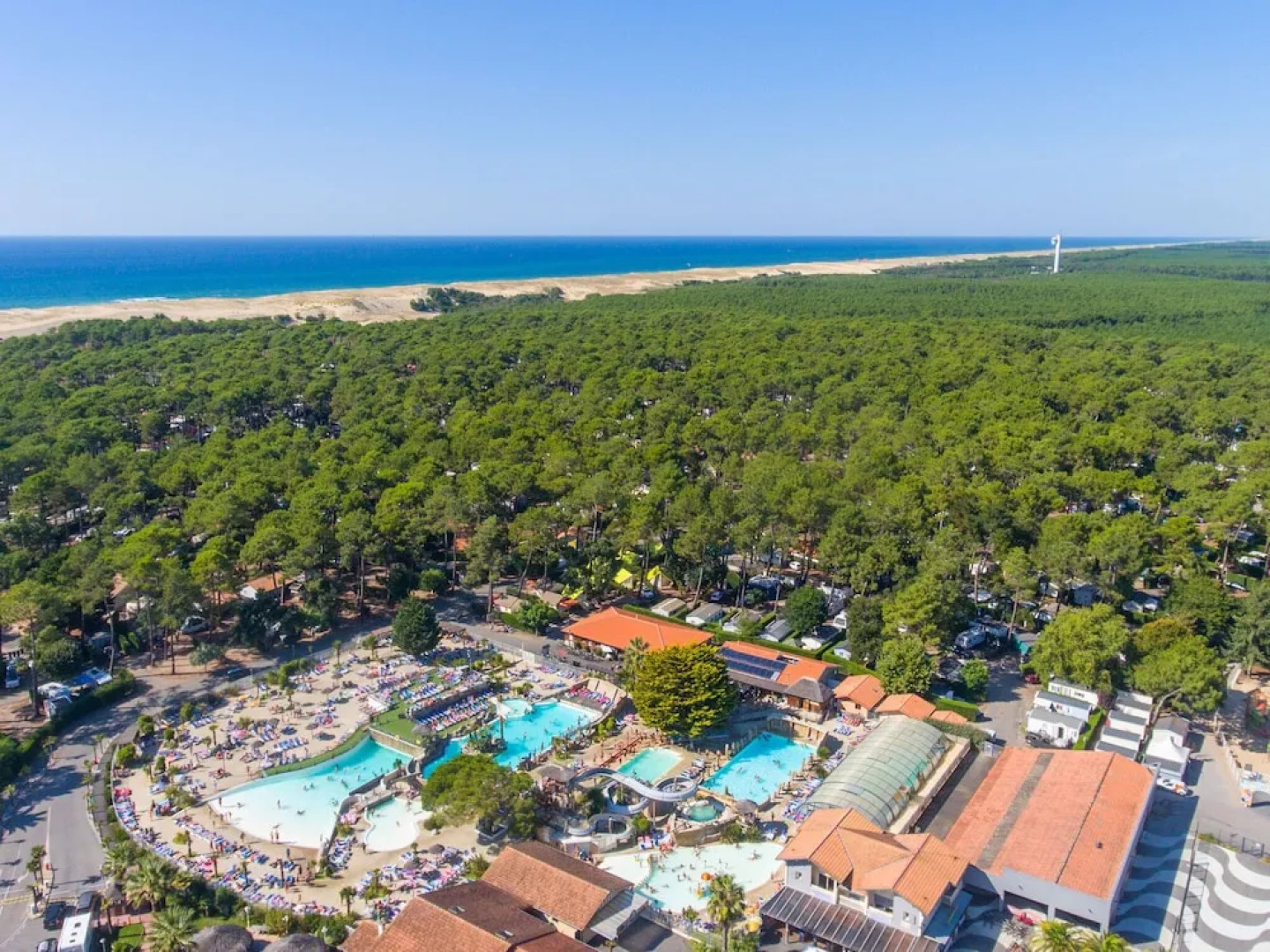 Cozy Mobile Home With Covered Terrace on a Luxury Campsite