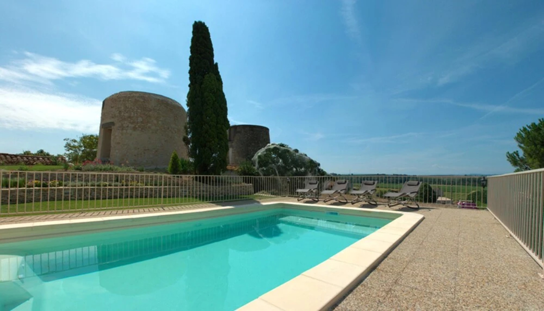Villa With 3 Bedrooms in Ventenac-cabardès, With Wonderful Mountain View, Private Pool, Enclosed Garden