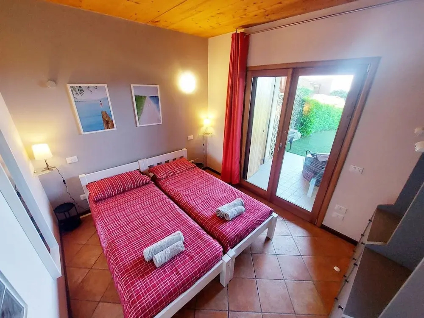 Red Villa With Shared Pool and Private Garden is the new Black on Lake Garda