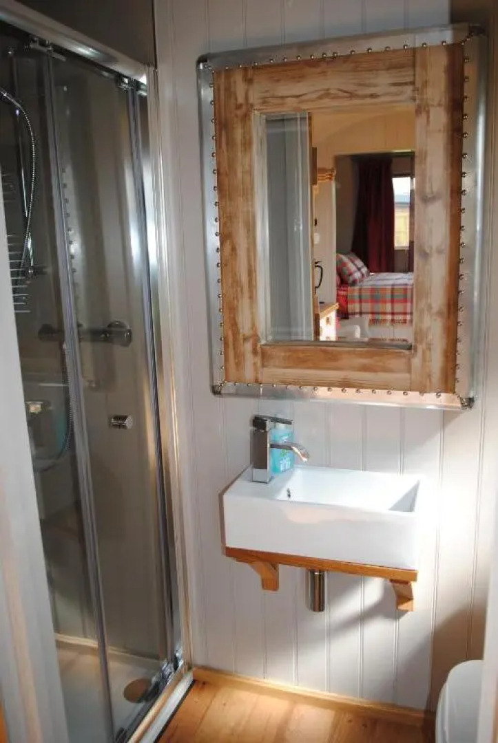 The Little John Petite Cosy Cabin Sleeps 2 Near Sherwood Forest at Fairview Farm Nottingham set in 88 acres