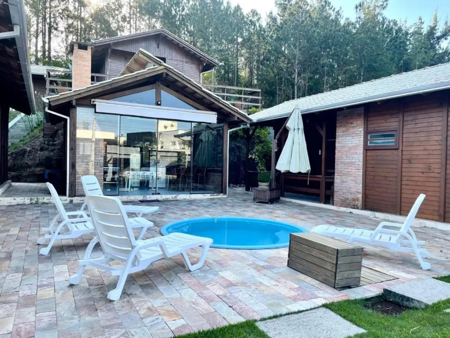 Cabana com piscina - 5 min a pé da praia - Porto Belo