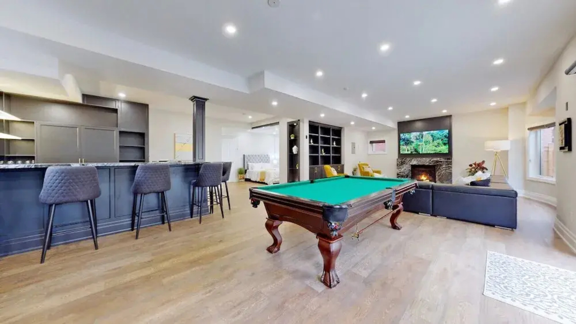 Family Modern Walkout Basement w Sauna Ski Resort 30min