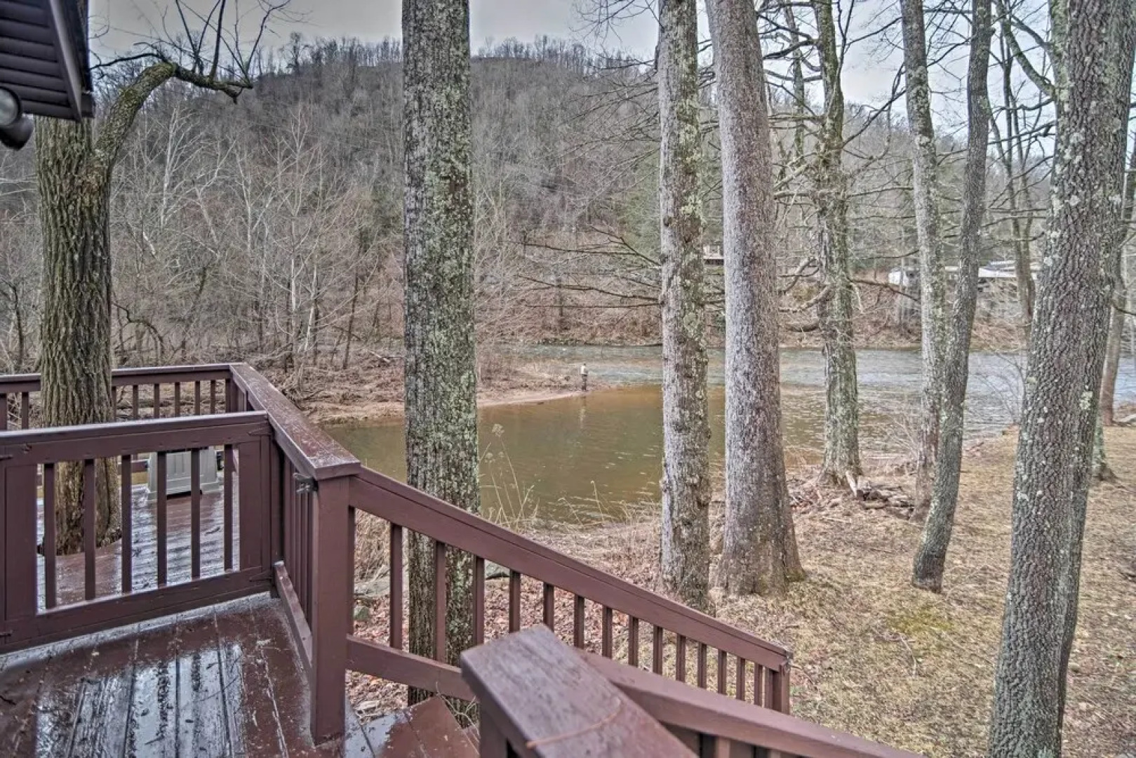 Riverfront Elkins Home w/ Fireplace & Deck!