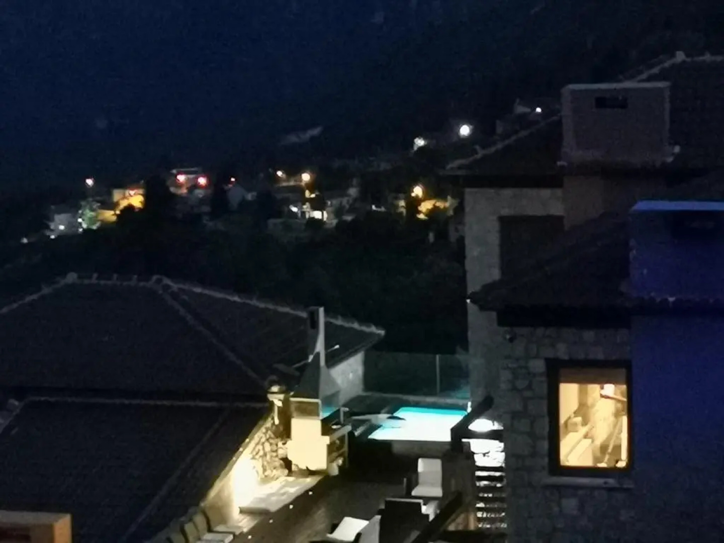 Mountain stone villa, sea & mountain view at 1150m